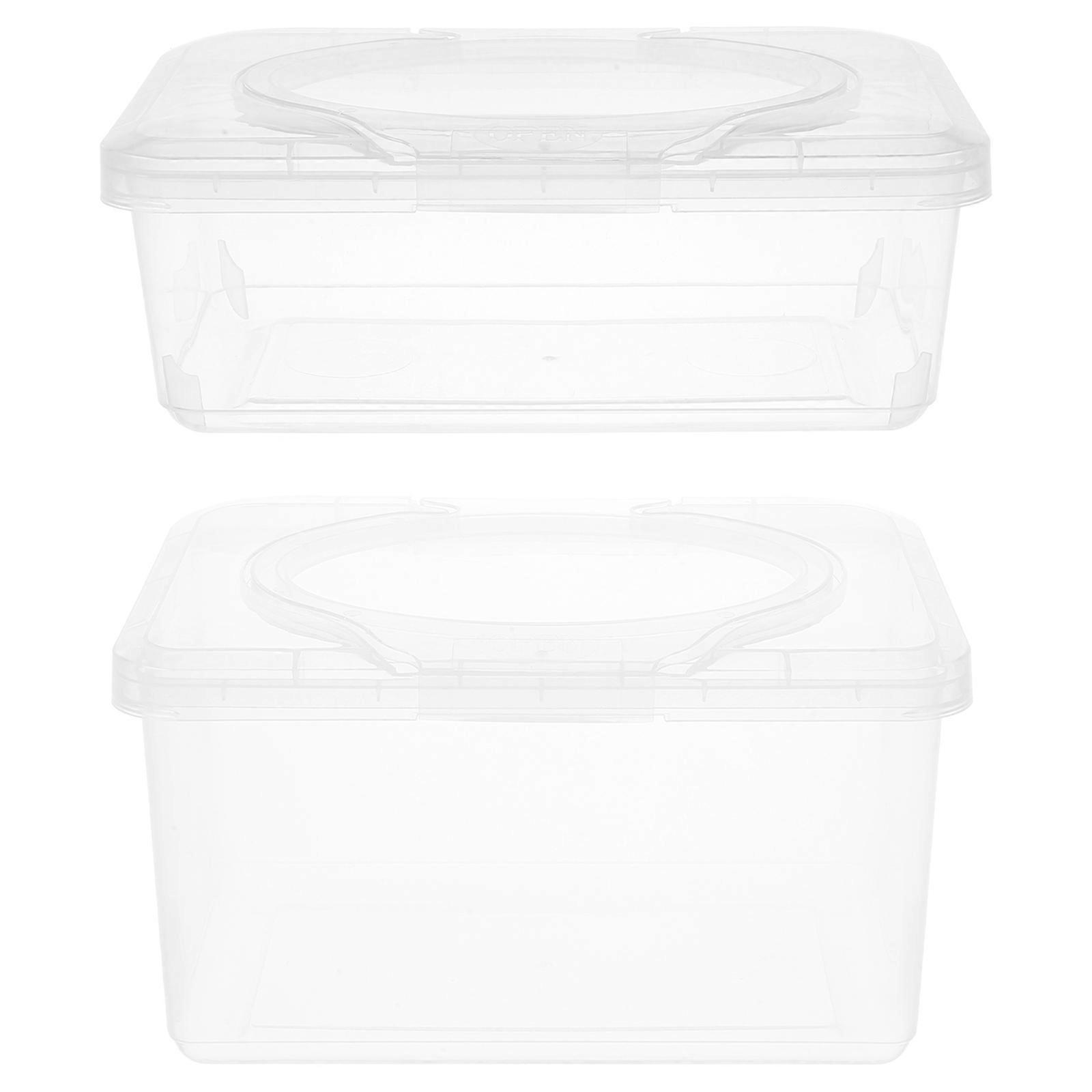 2pcs Wipes Box Diapers Holder Dispenser Cleansing Towel Container 1100ML 1850ML