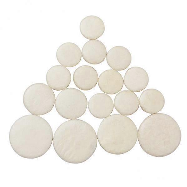 8-9pack Clarinet Pads Bb Key 17pcs Ivory
