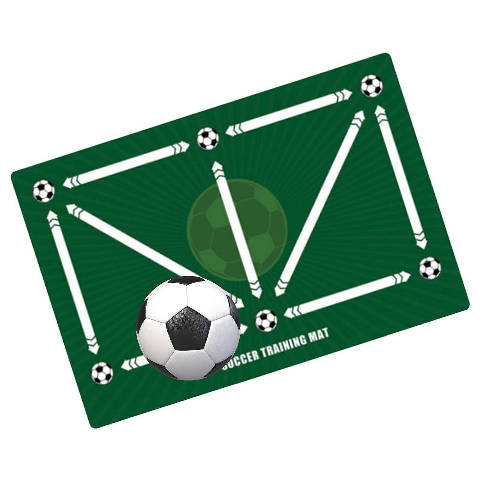 Soccer Footstep Training Mat - Durable Footwork Drill Pad For Skill Development, Precision Hole Design, Improves Speed