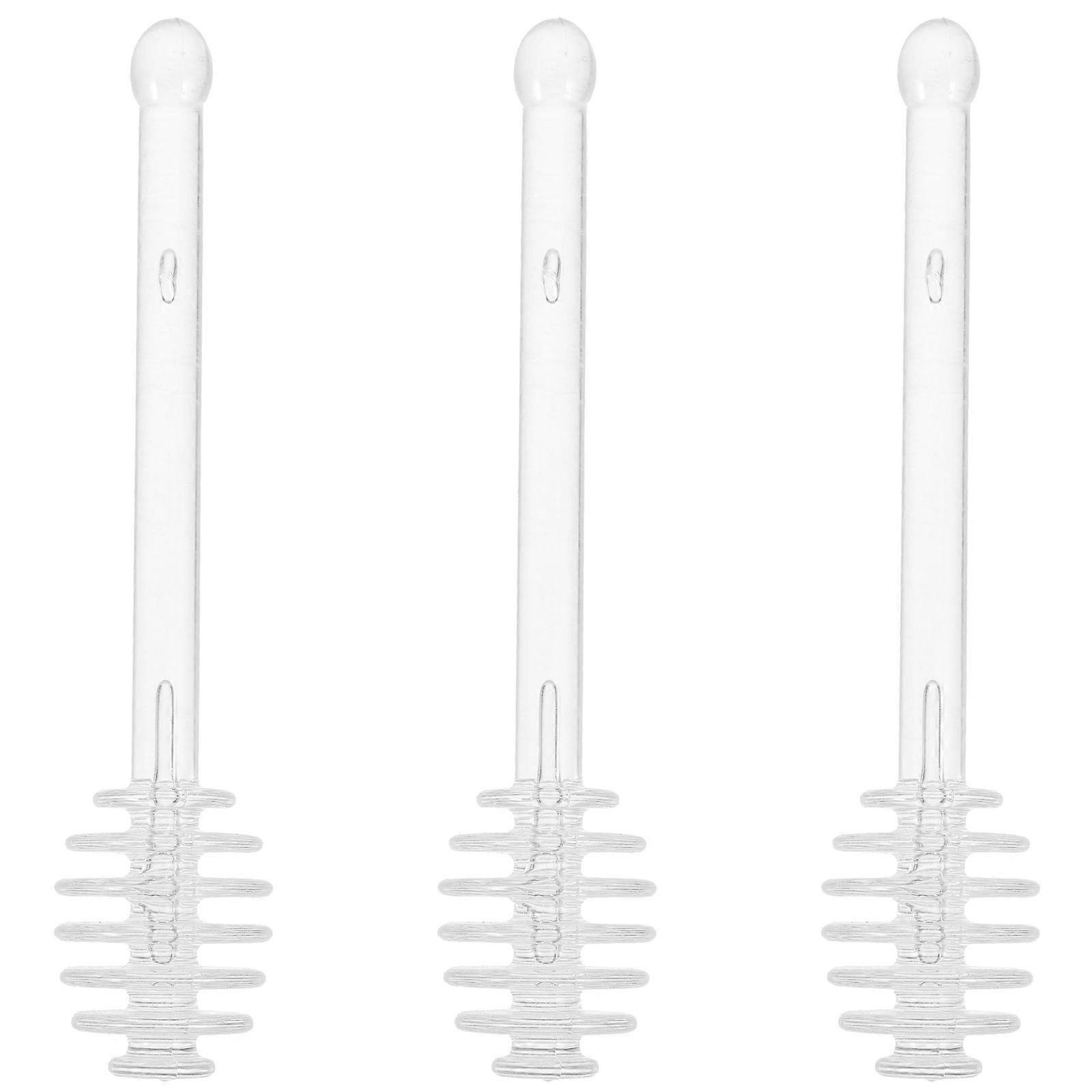 Glass Honey Dippers, Functional Stir Sticks with Ergonomic Design for Accurate Dispensing