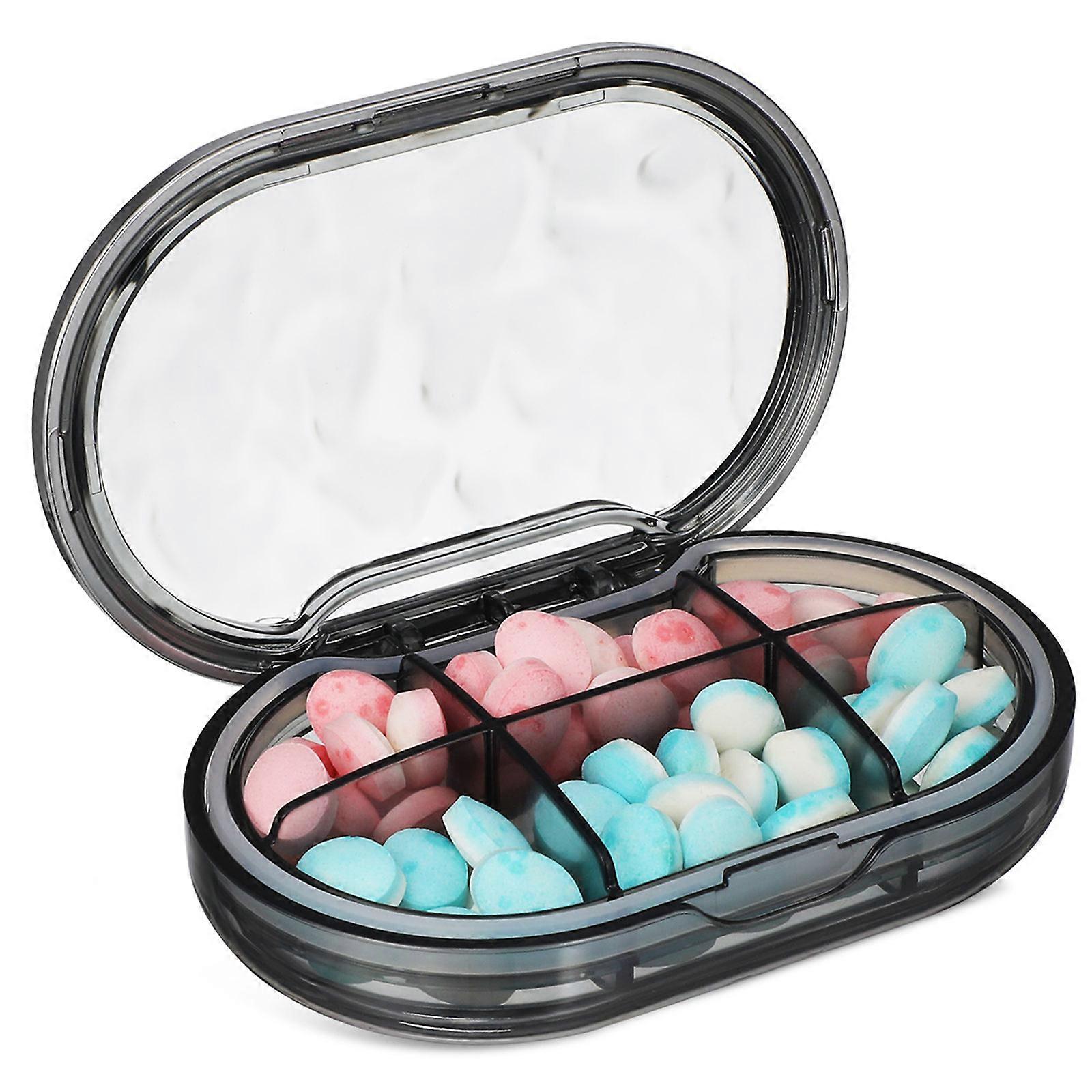 Portable Pill Organizer with Sealed Compartments, Elegant Water , Travel Friendly Medicine Case for Daily Use and Storage of Vitamins and Pills
