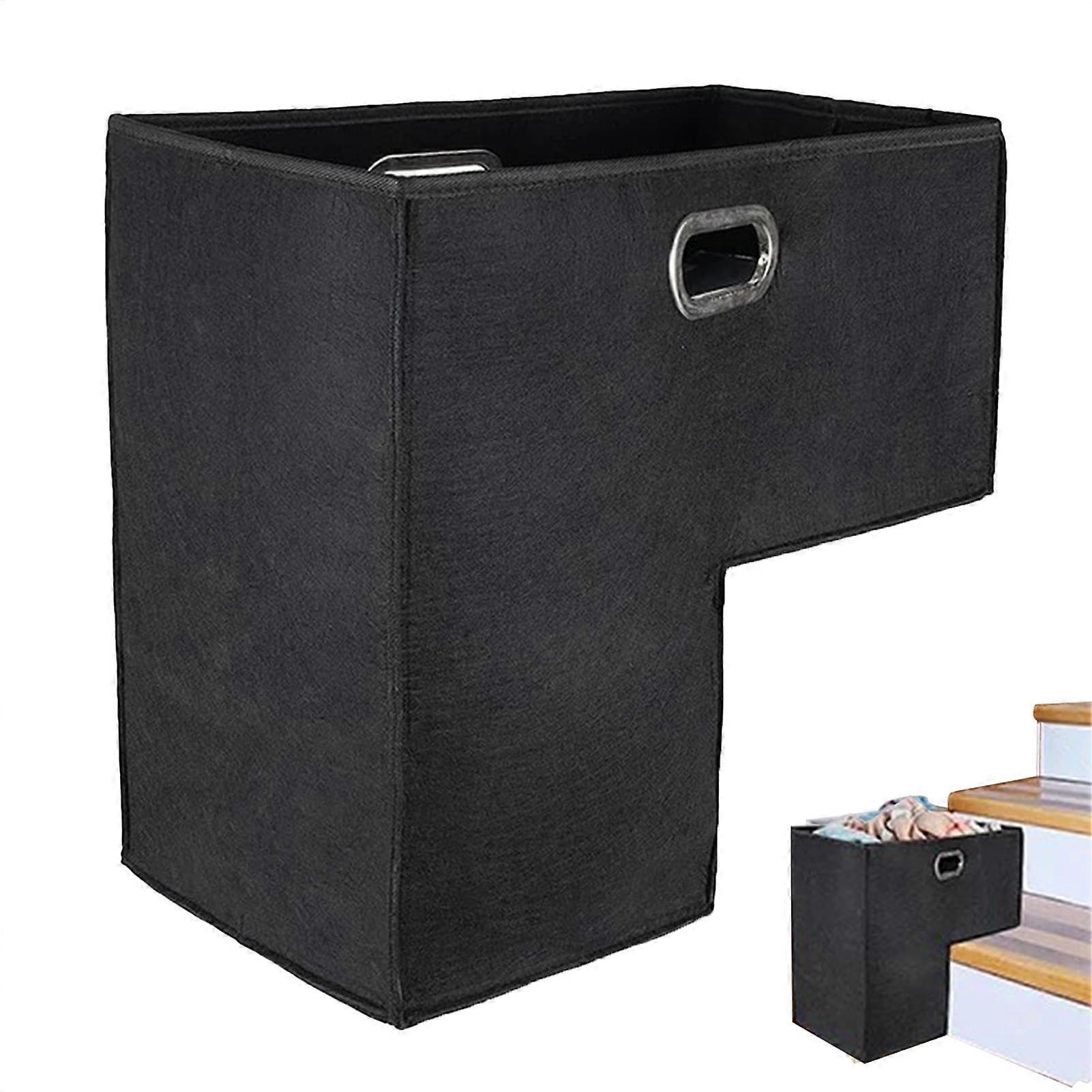 Foldable stair basket Felt storage Stair storage for toys Practical home storage