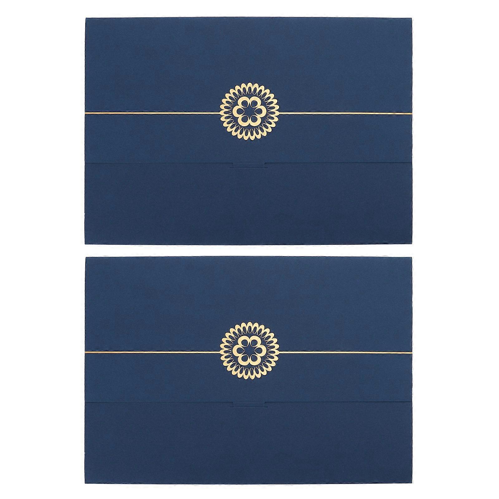 2pcs Certificate Envelope Type Holder Document Covers Certificate Holder