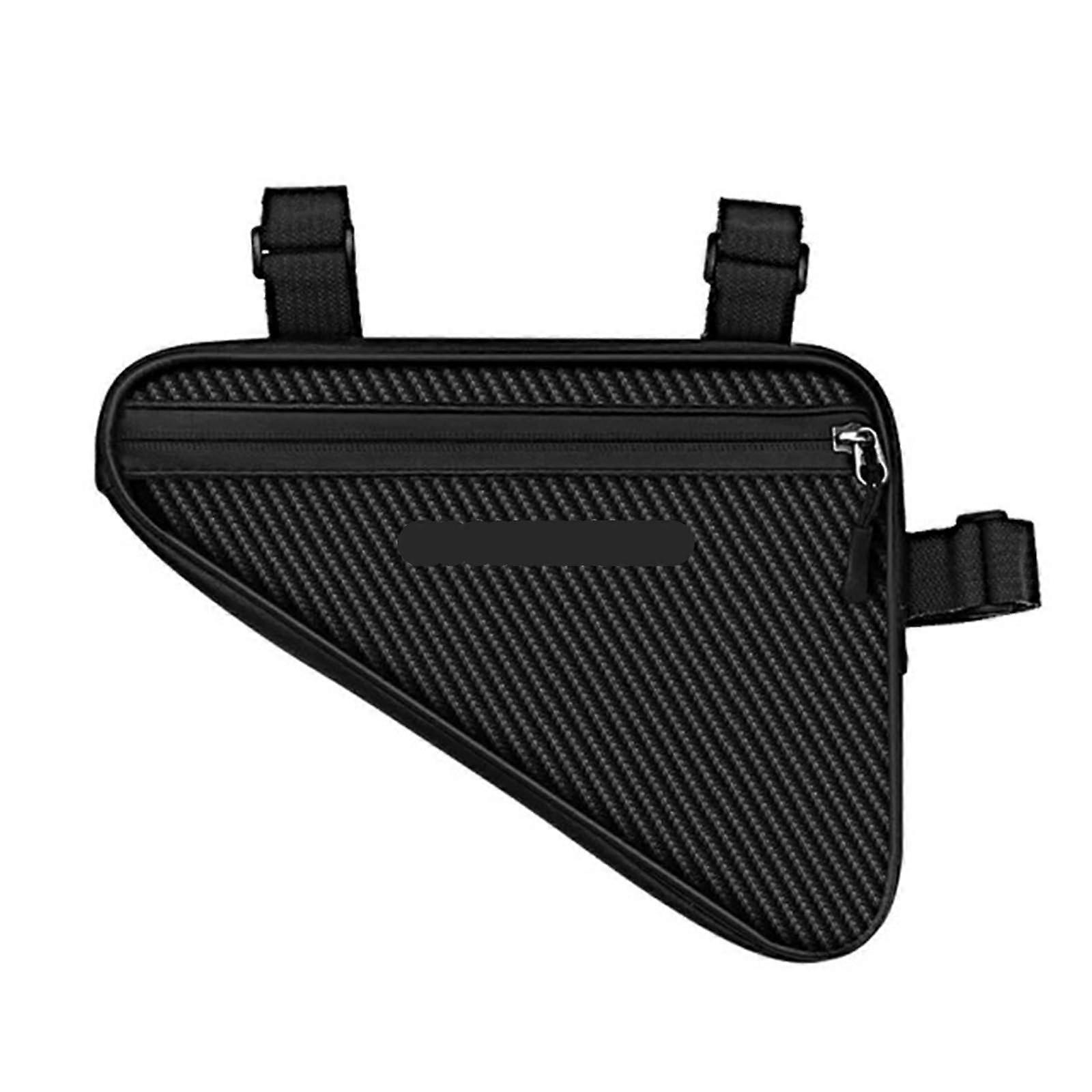 Bicycle Frame Bag Triangle Waterproof 3L Large Capacity Outdoor Cycling Frame Bag for Road Bikes in Black