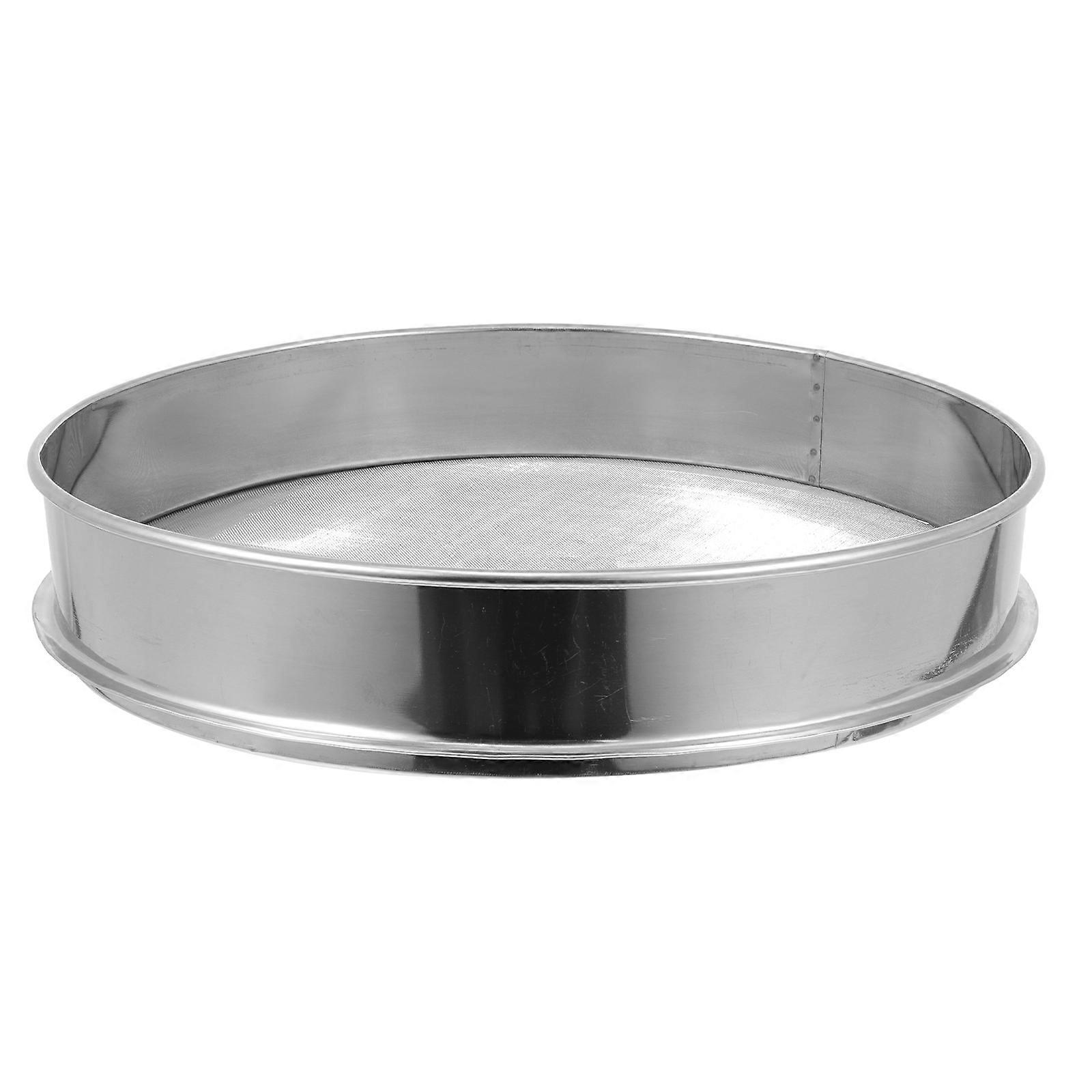 Stainless Steel Flour Sieves Practical Sifting Tool for Chefs Home Users 40.00X40.00X6.00CM 1Set