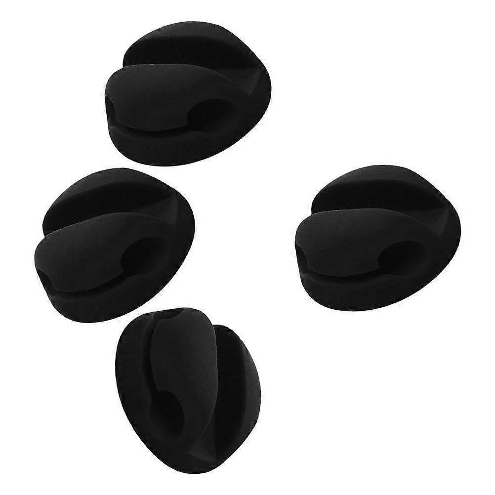Cable Organizer Adhesive Wire Clips Cable Management Home Accessory 3.4X1.5CM Small and Portable Size 4Pcs