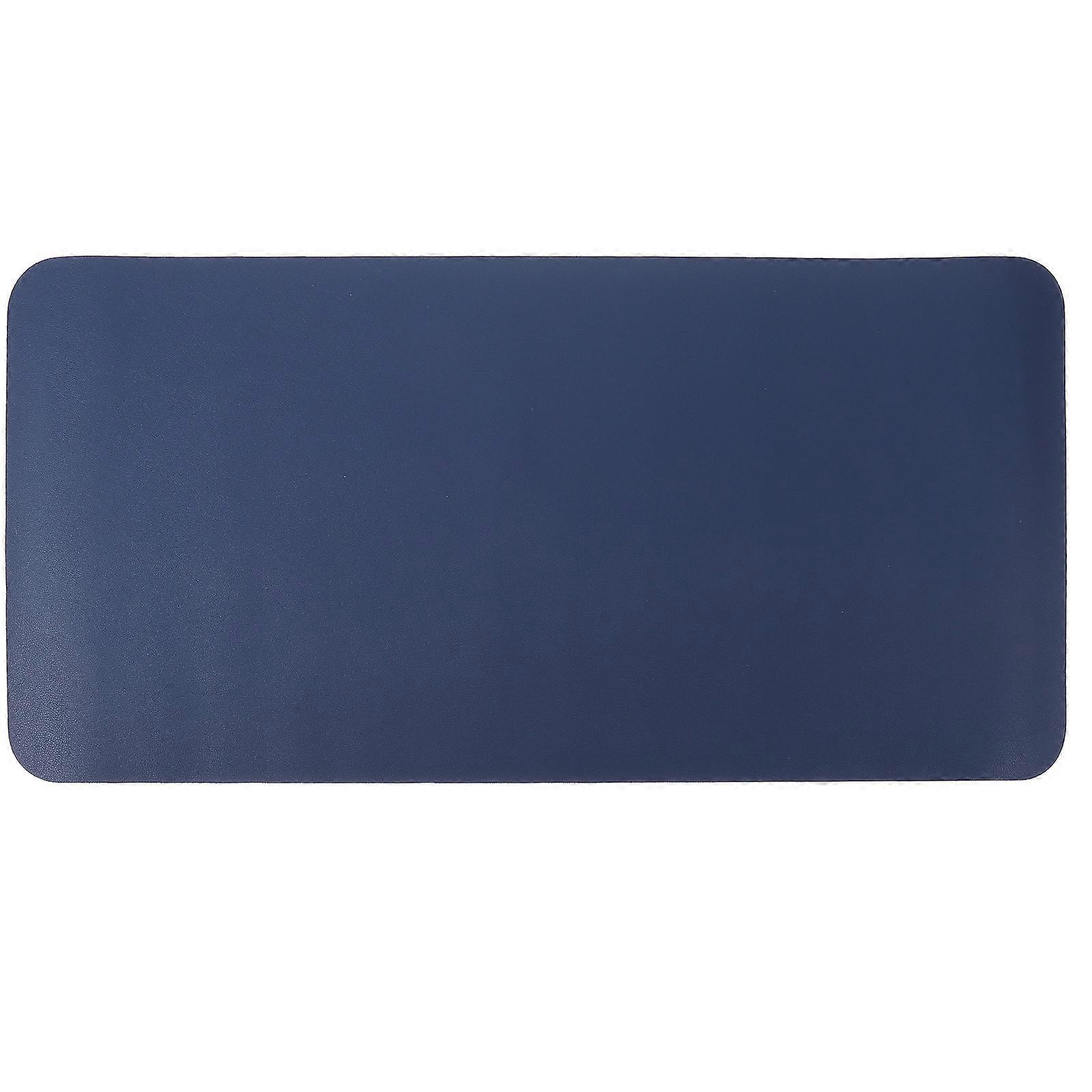 Desk Protector Solid Color Mouse Pad Reduce Friction Leather Desk Pad Rectangular Shape 605X30Cm 1Pcs