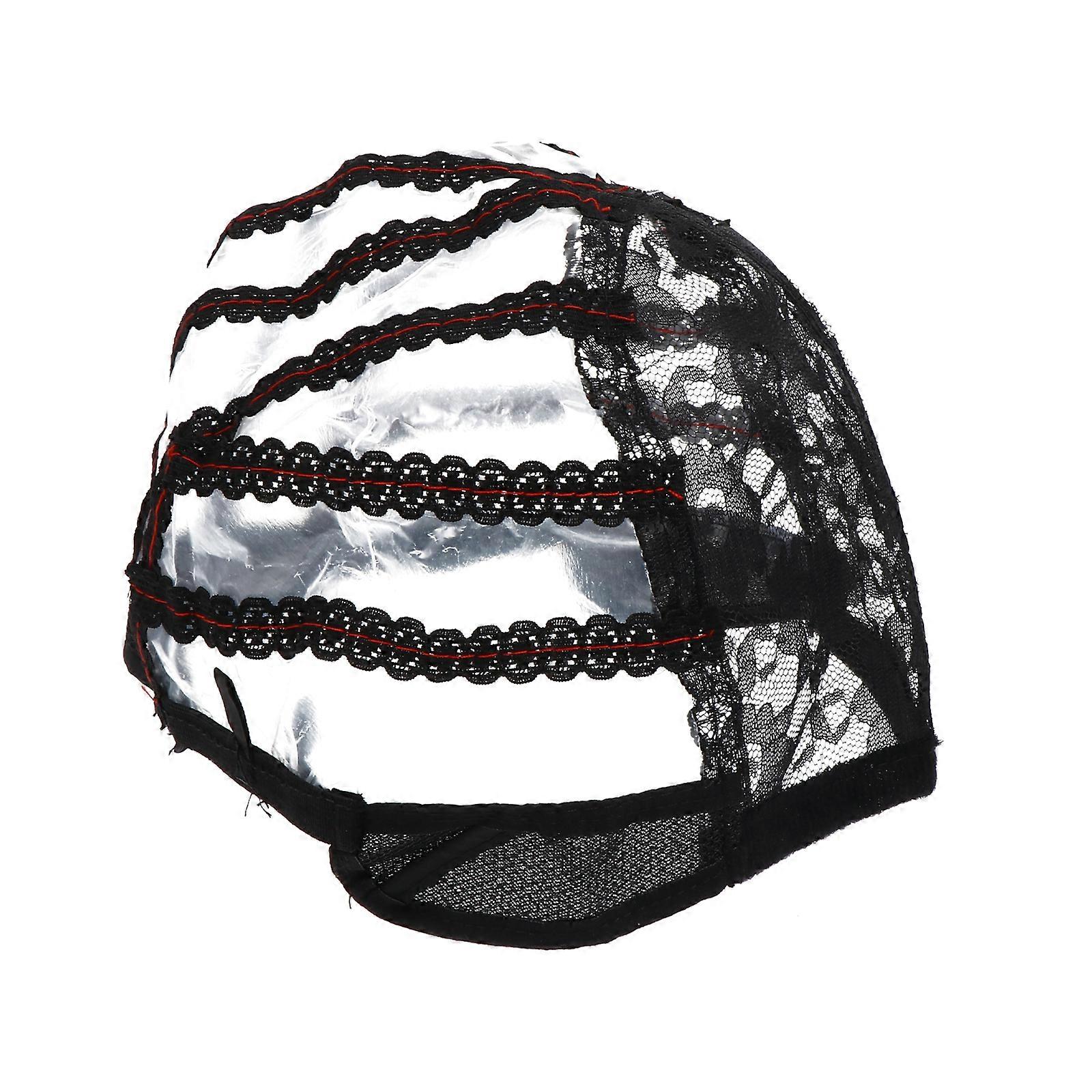 Black Nylon Wig Net Cap for Decor Comfortable and Breathable One Size Fits Most
