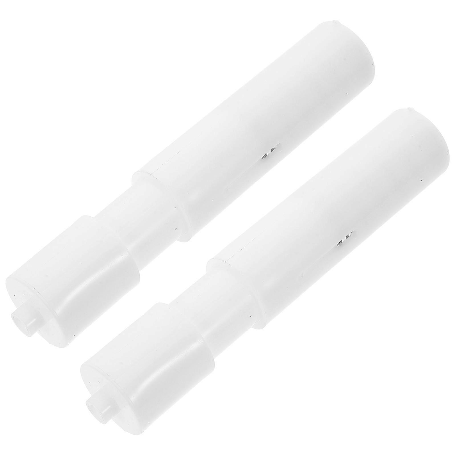 Toilet Paper Replacement Roller Extendable Toilet Paper Holder Roller Restaurant Ceramic Material White Color 2Pcs