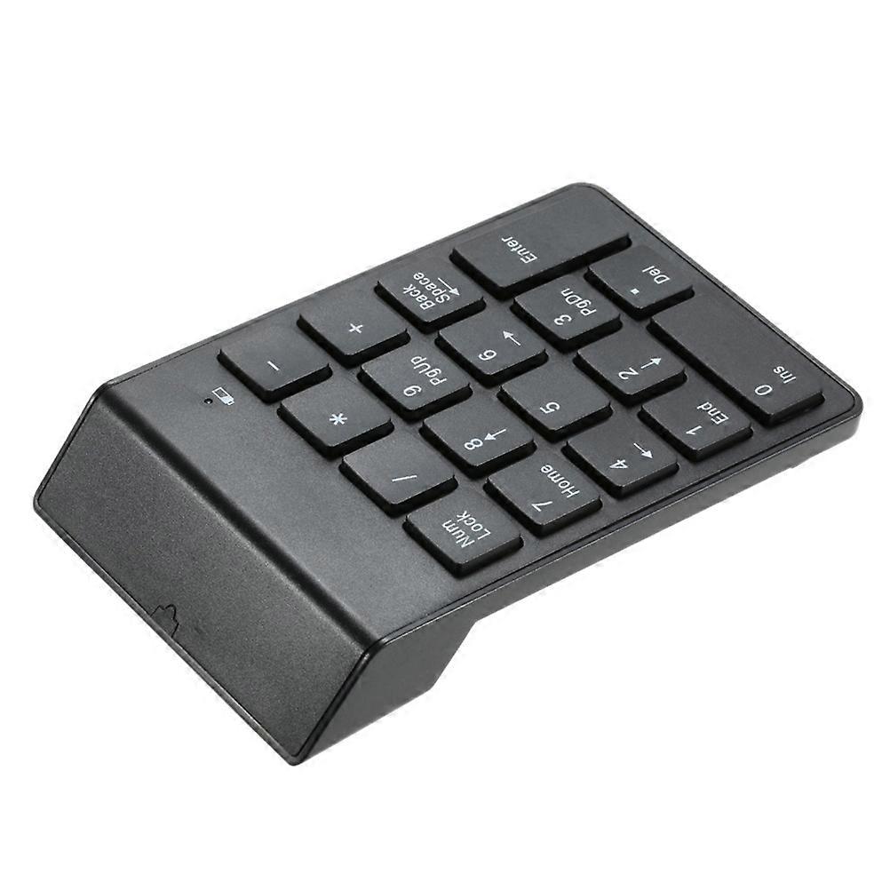 Wireless Mechanical Numpad 18-Key Numeric Keypad For Office Work Black 13.80X8.50X2.20CM Ergonomic Design Fast Mechanical Keys 1Pack