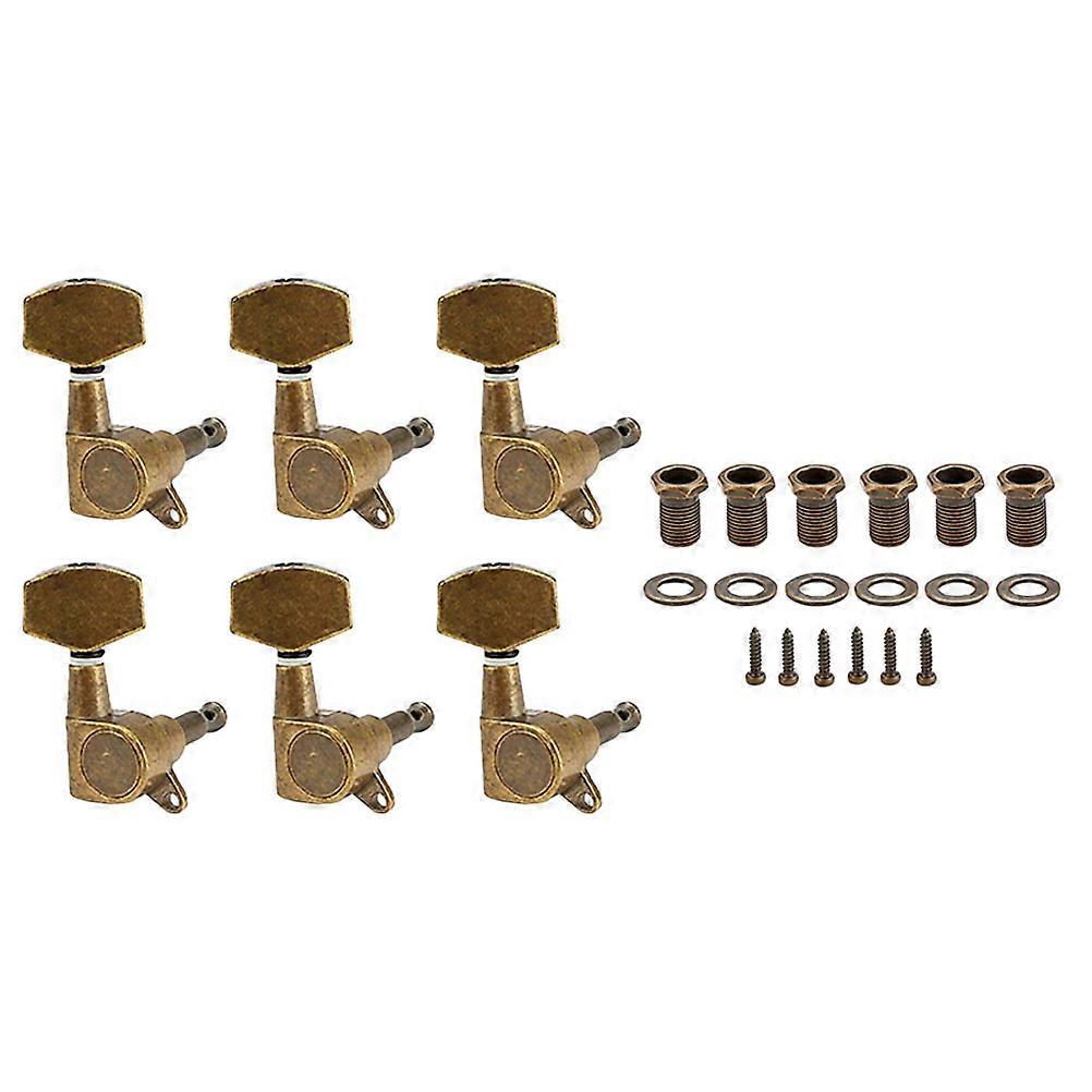 6pcs Acoustic Guitar Tuning Pegs – Lightweight, Durable, Easy to Install for Right Handed Guitars – Professional & Personal Use
