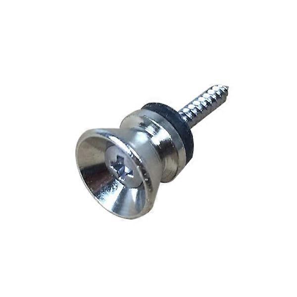 Guitar Safety Strap Lock Nickel Plated Guitar Metal Buttons Prevent Guitar from Falling Concerts 1Pack