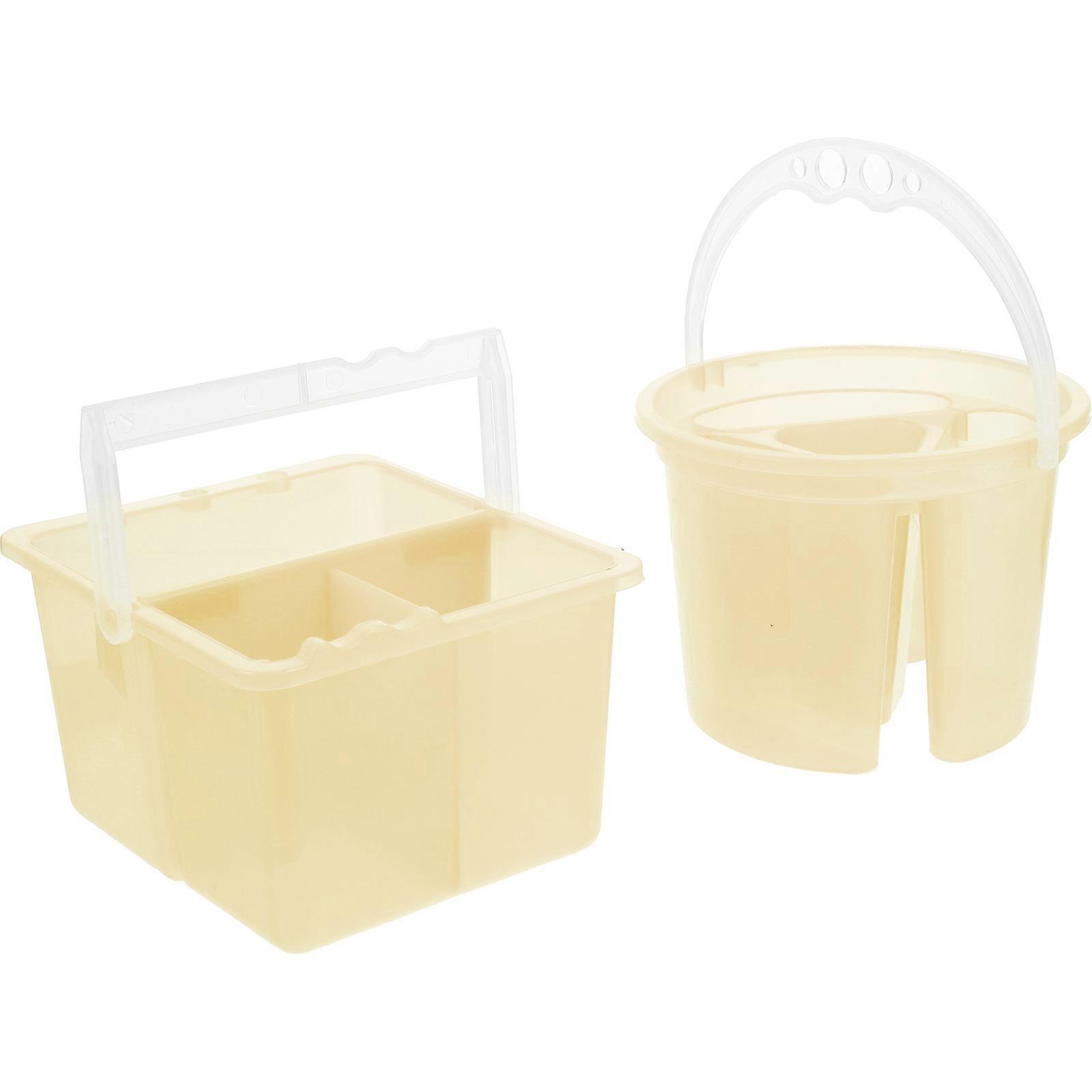Water Bucket Paint Brush Cleaning Cup Multi-Use Design For Professionals 2Pcs