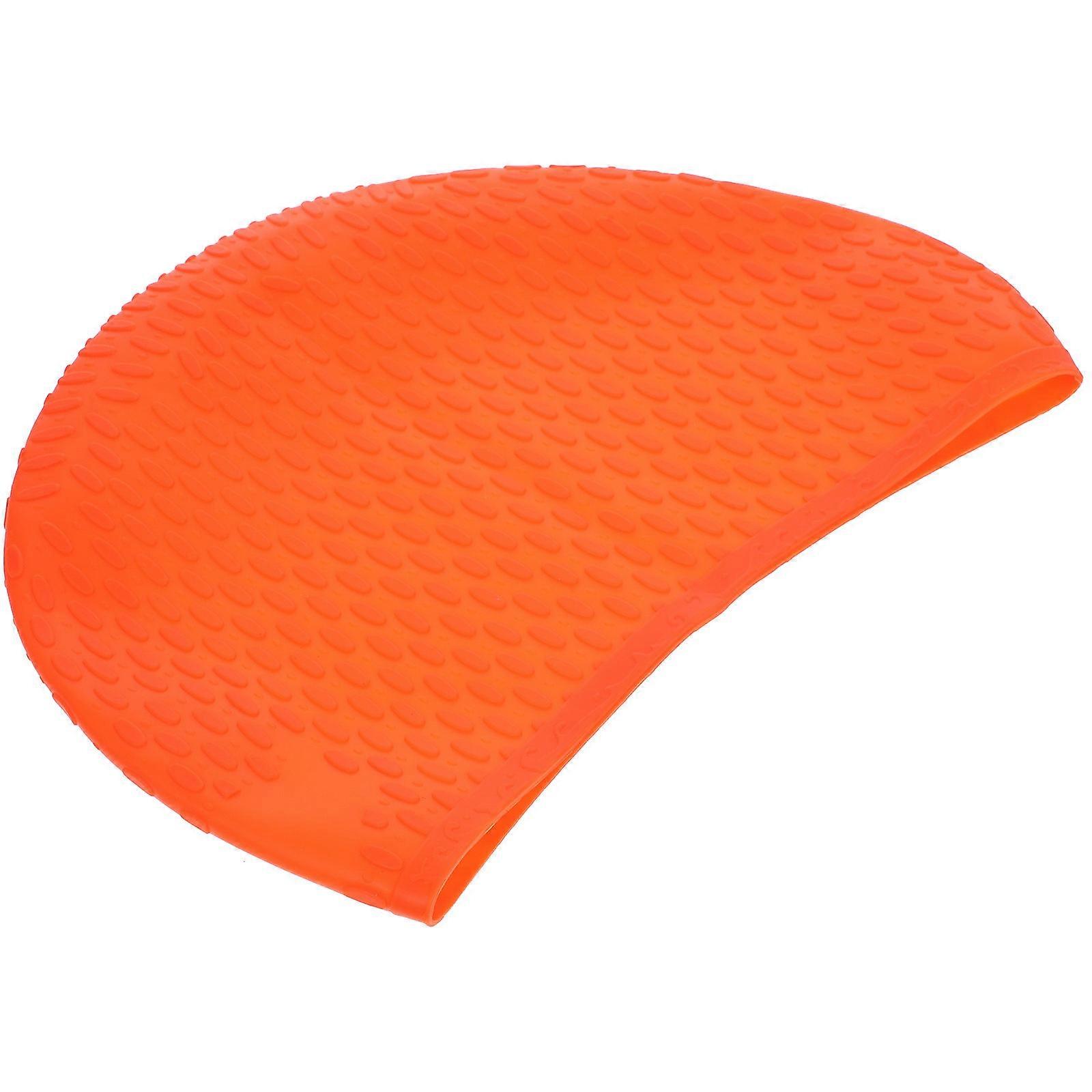Swim Cap Women Adult Use Large Size Orange 2Set
