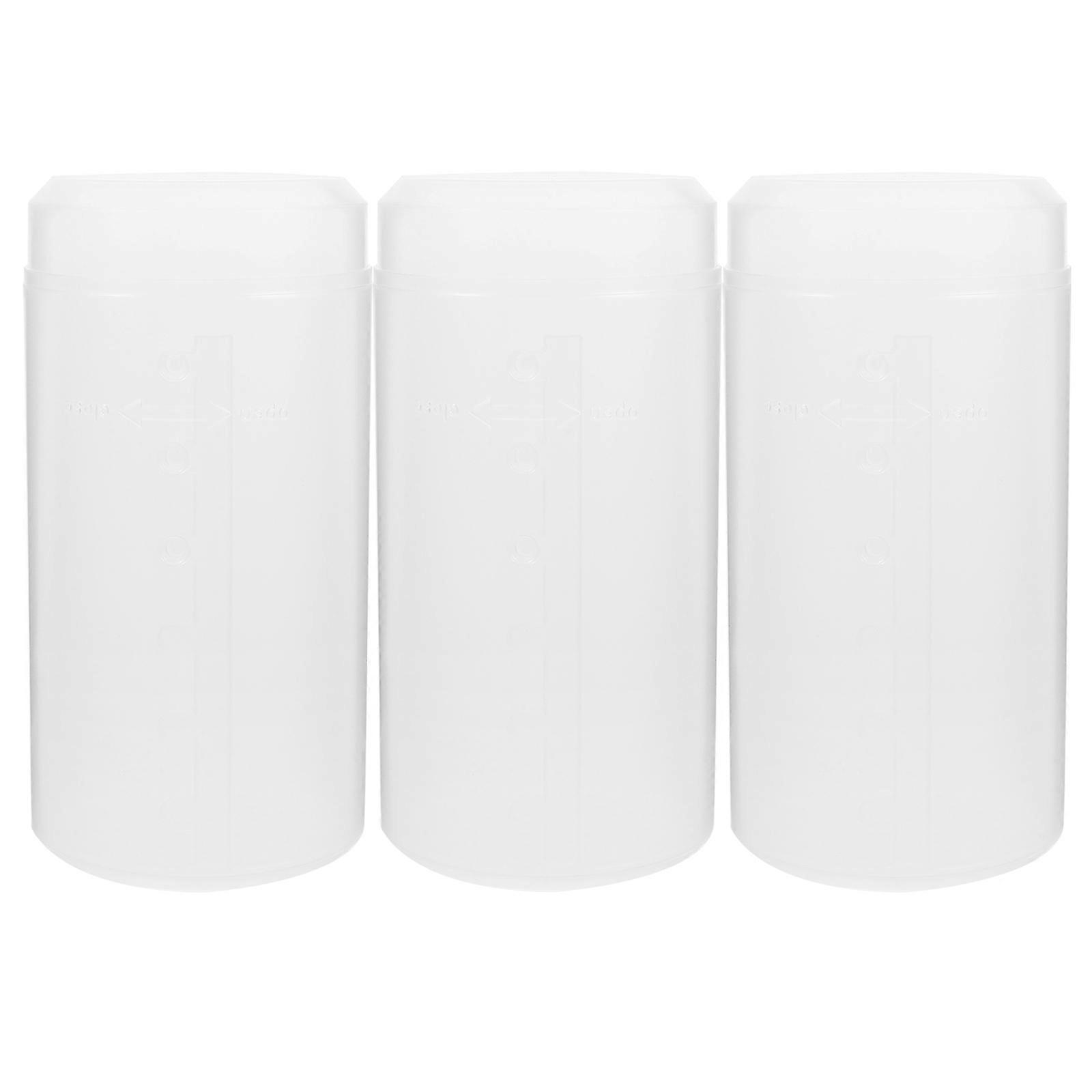 Here's a well structured product description and key features for the **"3pcs Makeup Brush Holder With Lid Transparent Storage Cups For Women And