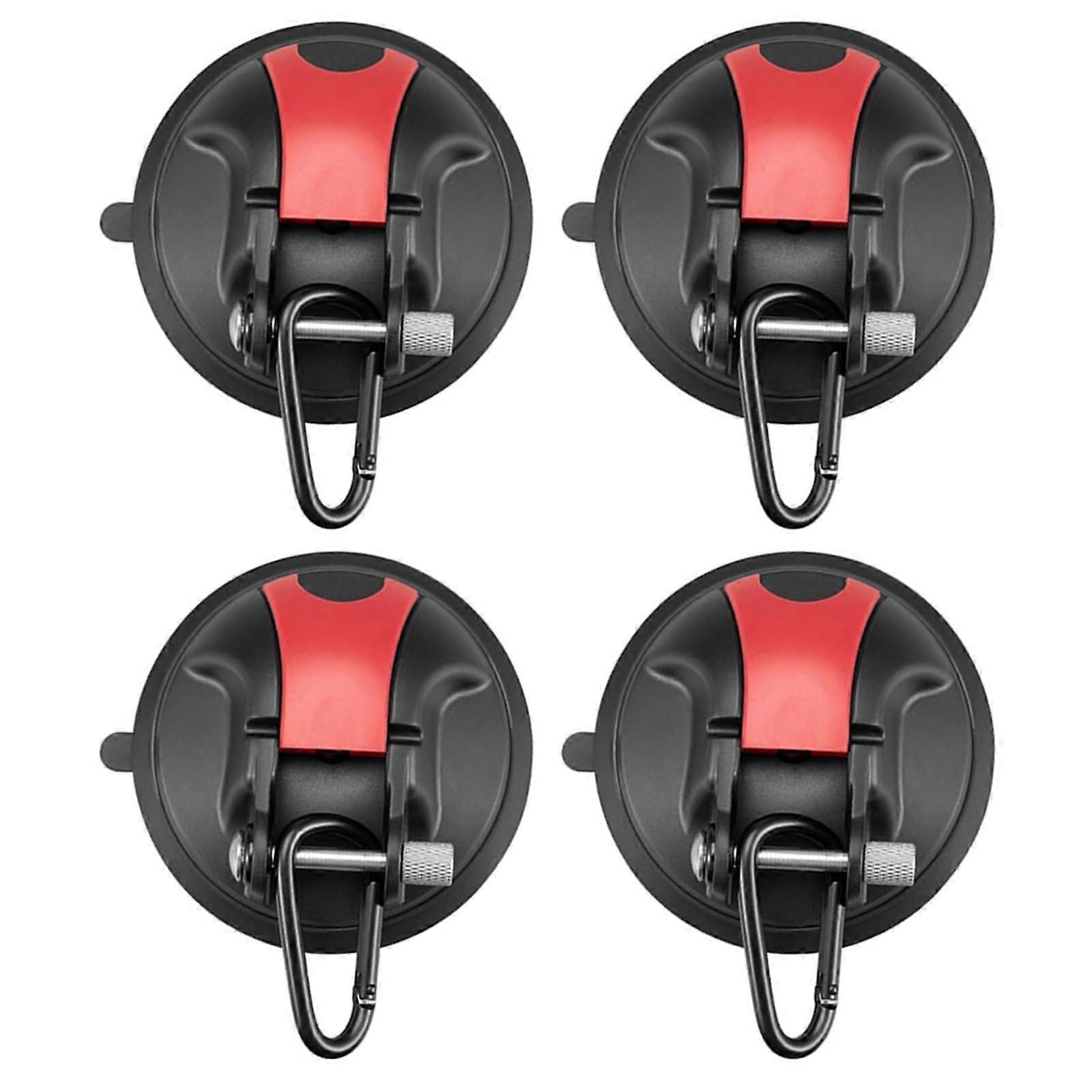 Rotating Suction Cup Holders for Beach Fishing and Camping, Durable Rust-Resistant Suckers, Strong Grip Hooks