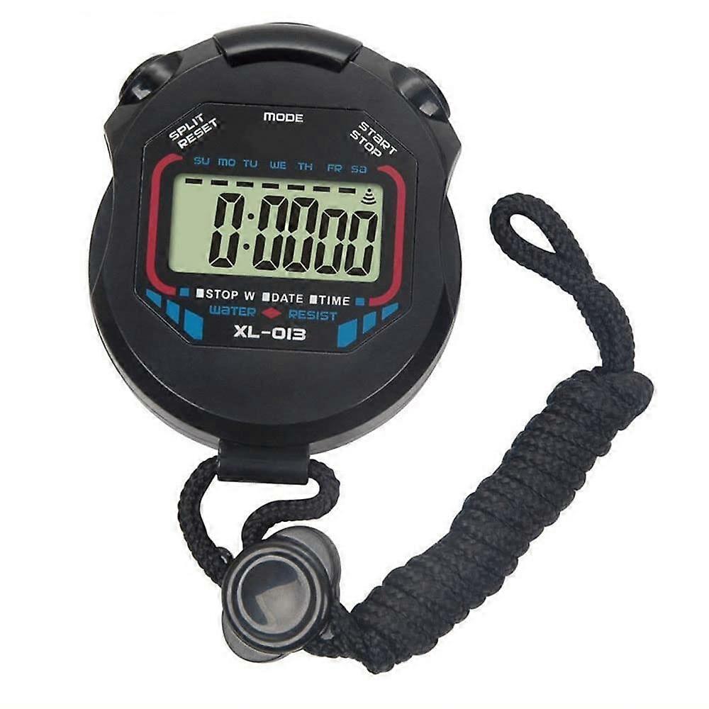 Digital Sports Timer - Waterproof Single Lap Stopwatch for Coaches and Referees, Multifunctional Electronic Timer with Battery Included