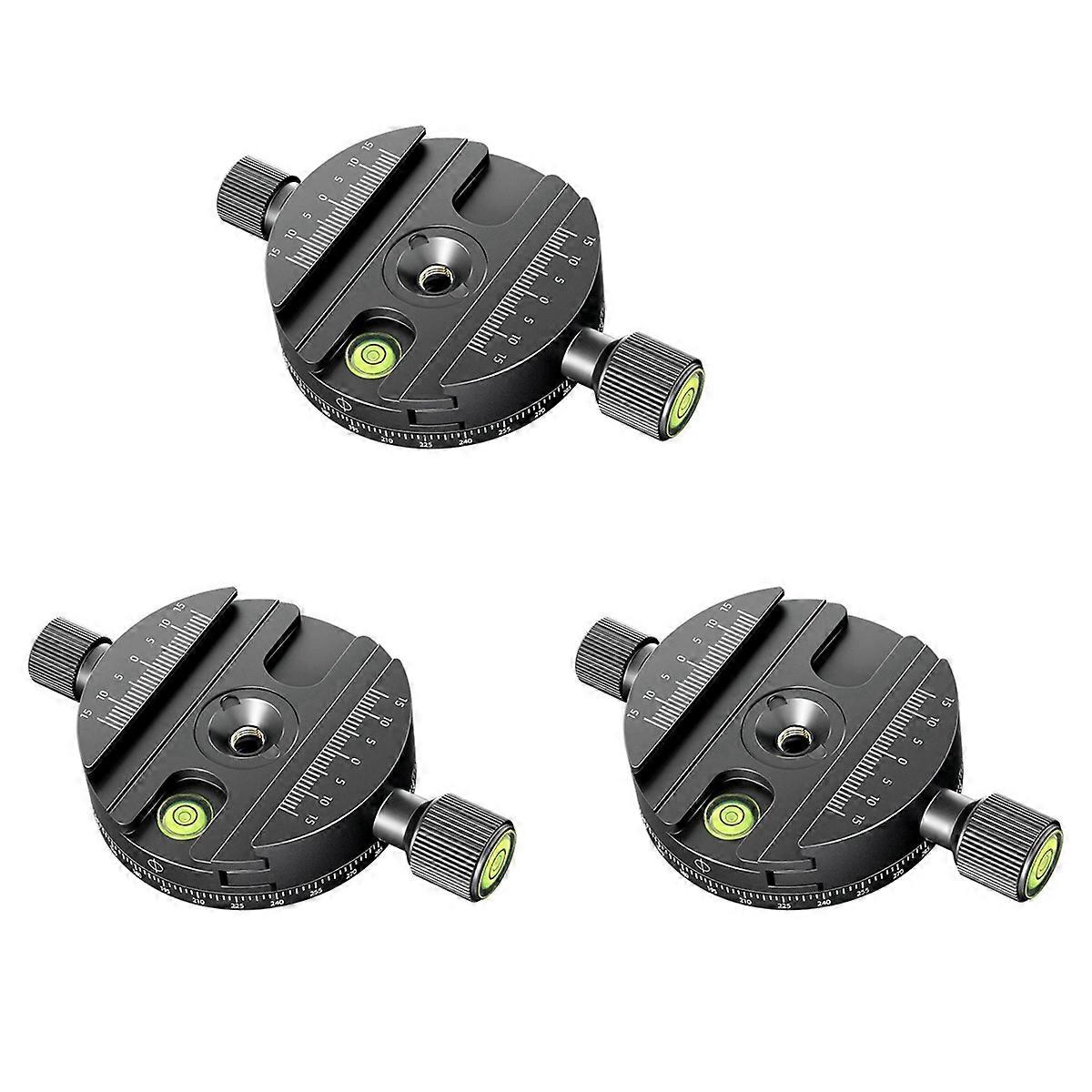 3X Panoramic Rotating Quick Release Plate Clamp Tripod Gimbal Universal Clamp SLR Camera Photography