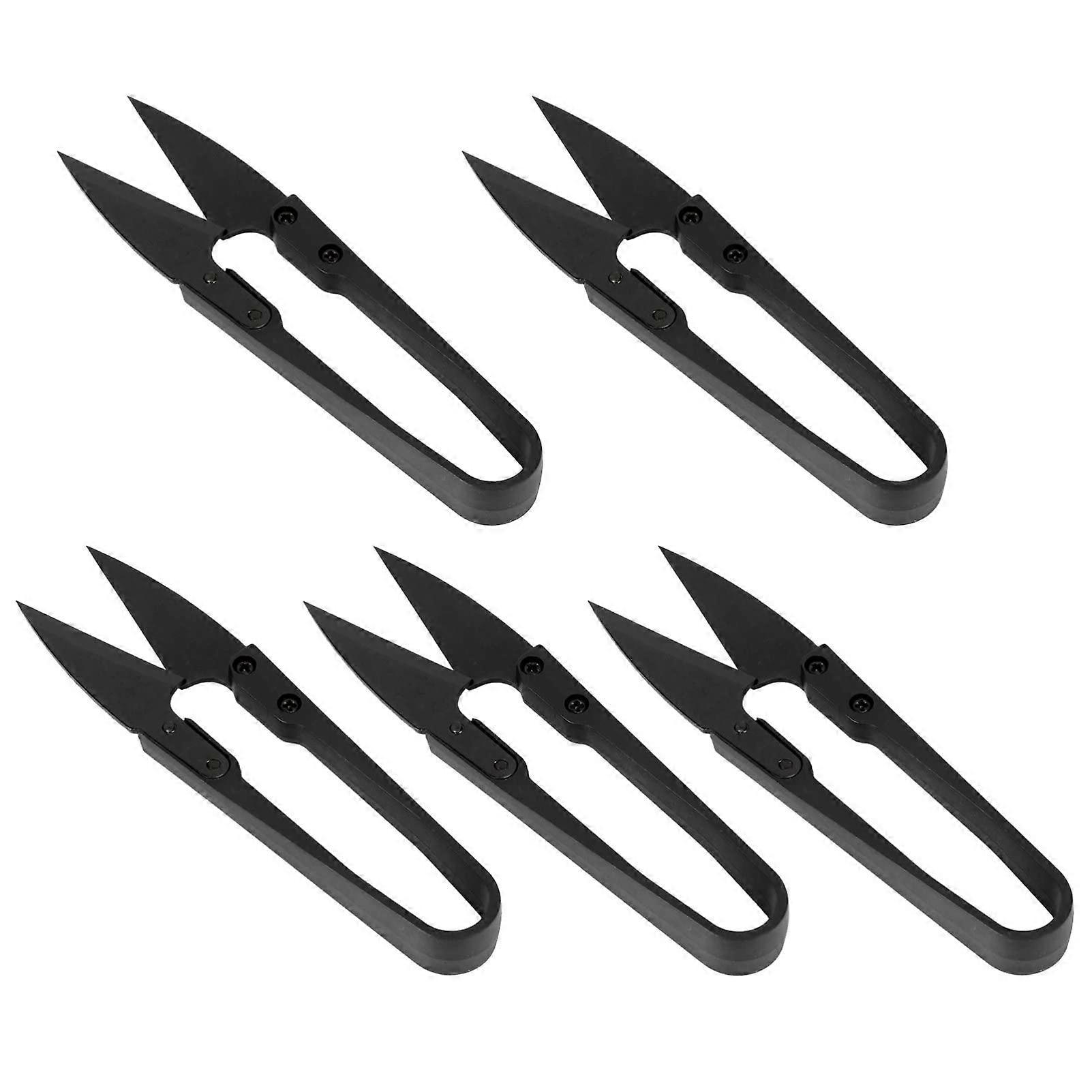 3 sentences Scissors Stickscissors U scissors Thread cutter Tailor scissors Black 5 PIECES 3