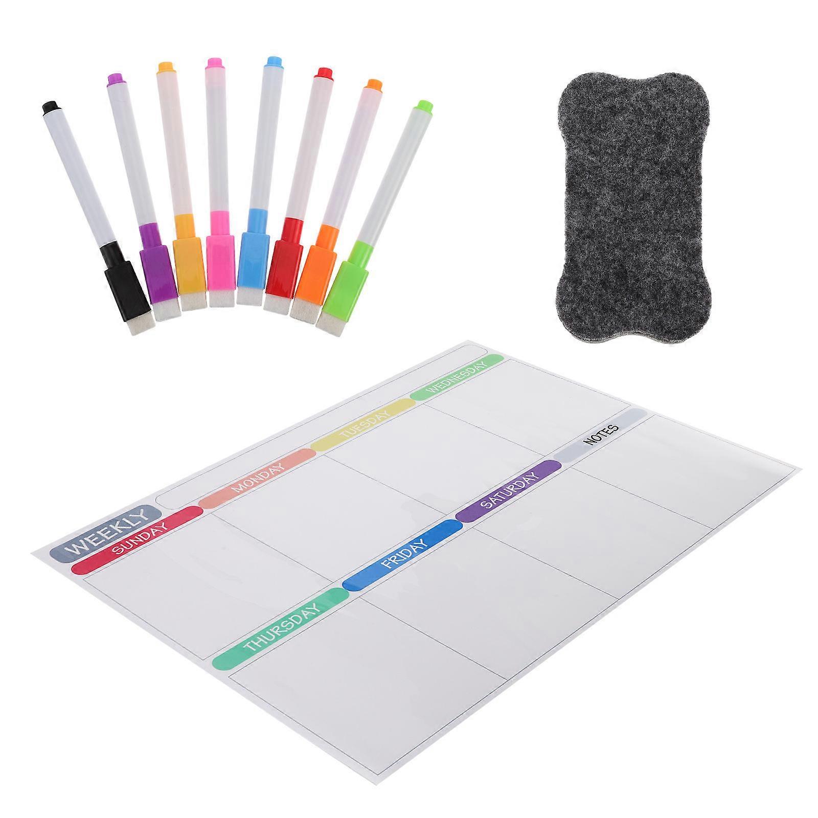 Erasable White Board Calendar Attachment 43x30cm 1 Set