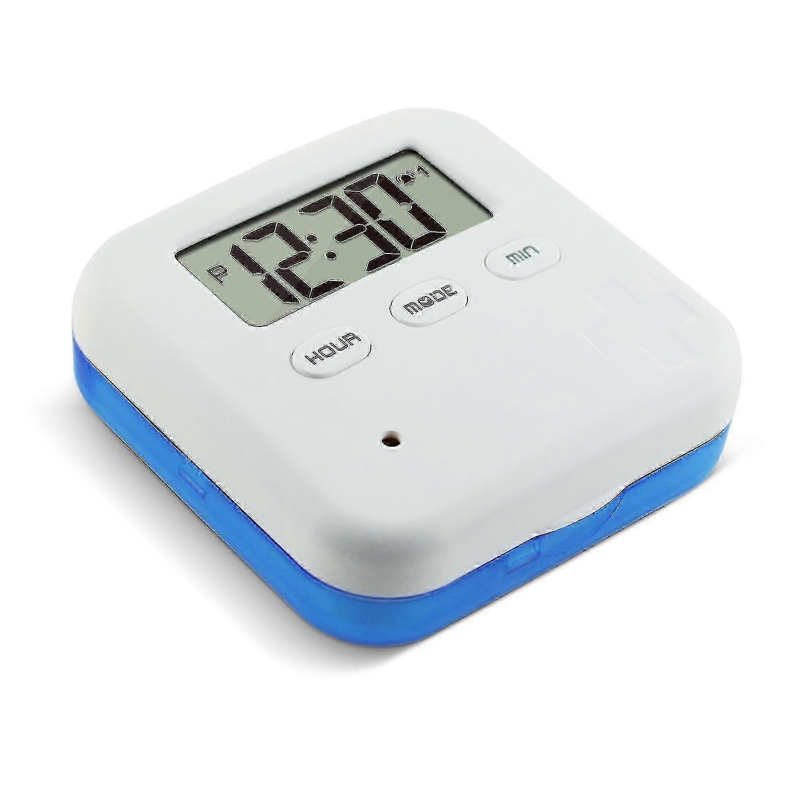 Timer Medizin Box Elektronische Erinnerung Medizin Box Ältere Medizin Box Timer Multifunktion Timing Timing Kinder Ältere Tragen mit fünf Alarmen Vi