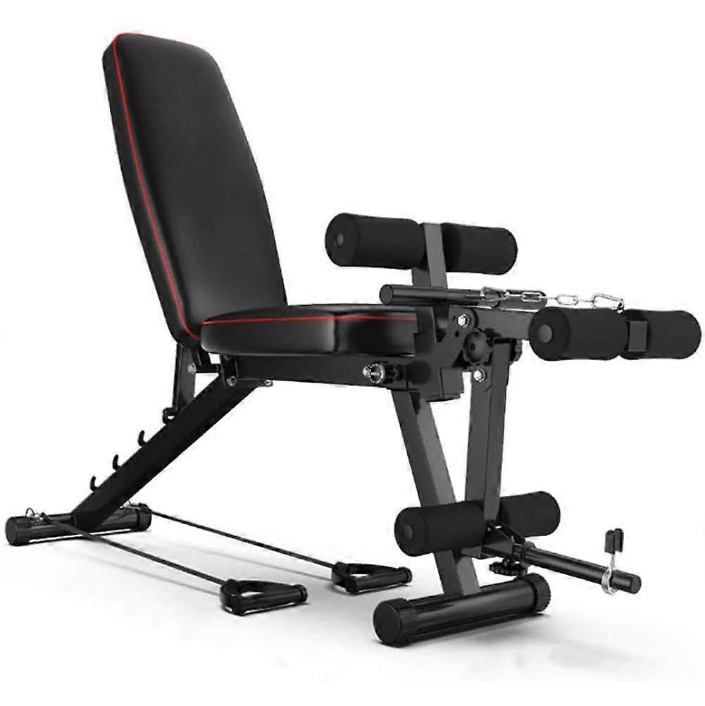 Adjustable Weight Bench with Leg Extender for Home Gym
