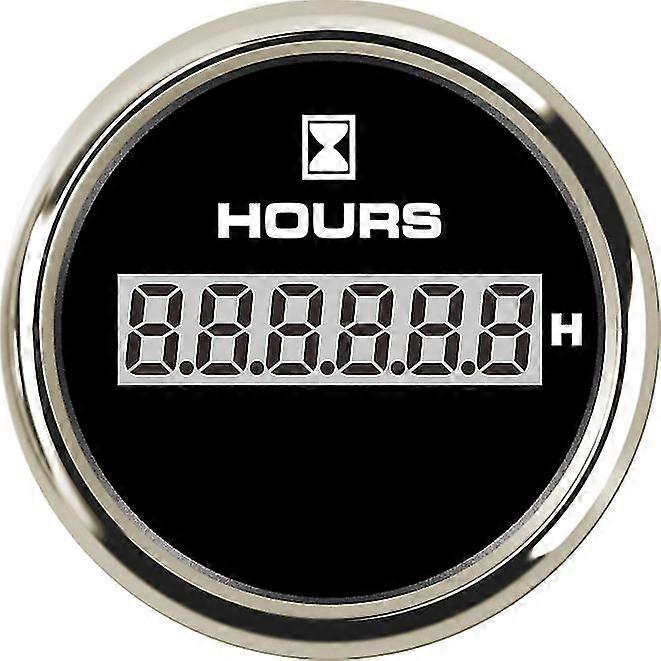 New 52mm 8 Colors Display LED Boat Hourmeter 0-99999.9 Range Gauge Waterproof Car Hour Meter Time Gauge for Car Engine~26737