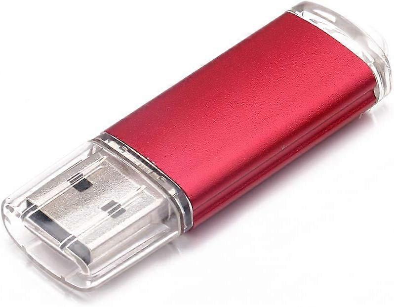 High-speed USB flash drive, red 128GB.