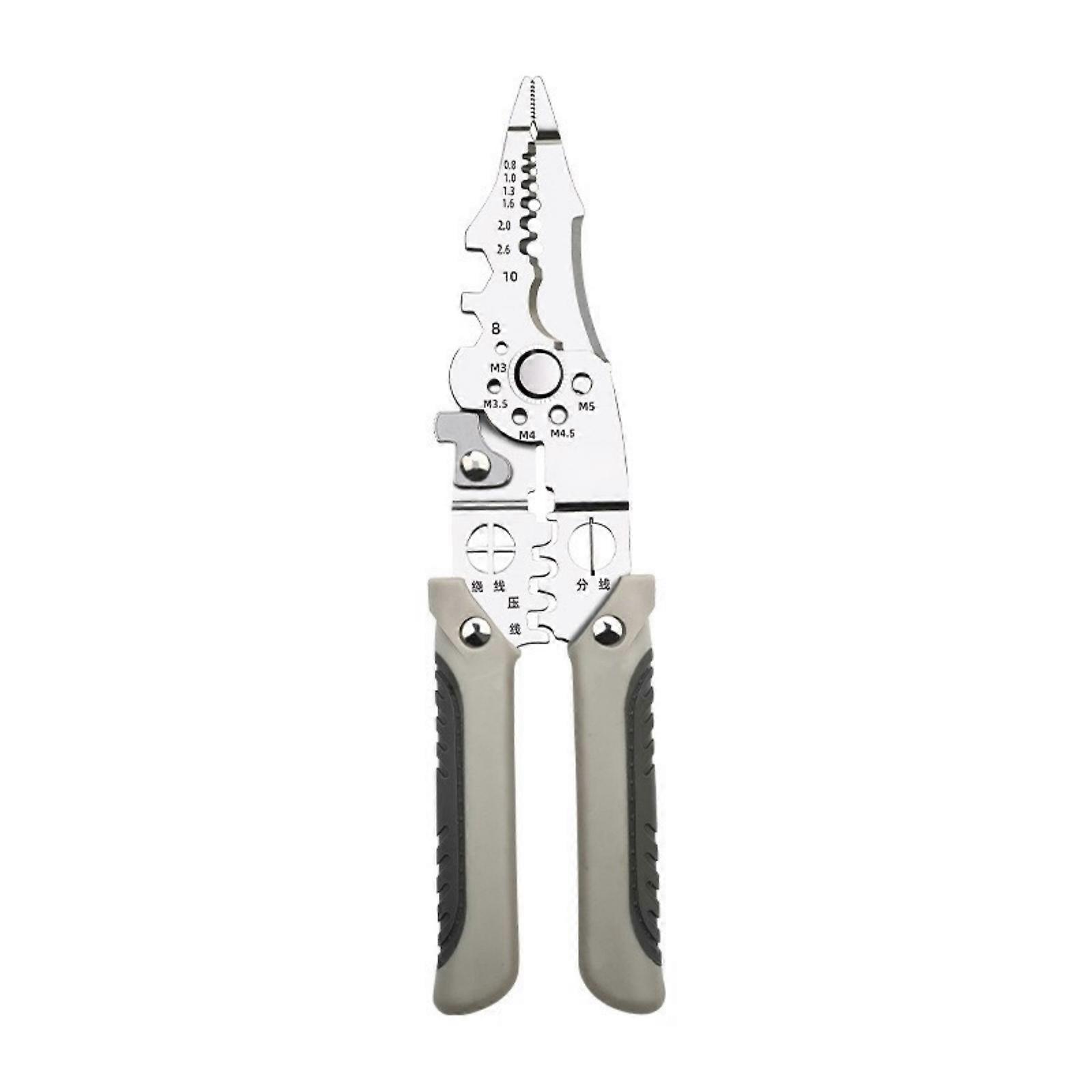 10 in 1 Pliers Set,Multifunctional Wire Stripper Crimper Cable Cutter Plier,Professional Electrical Wire Stripper Tool