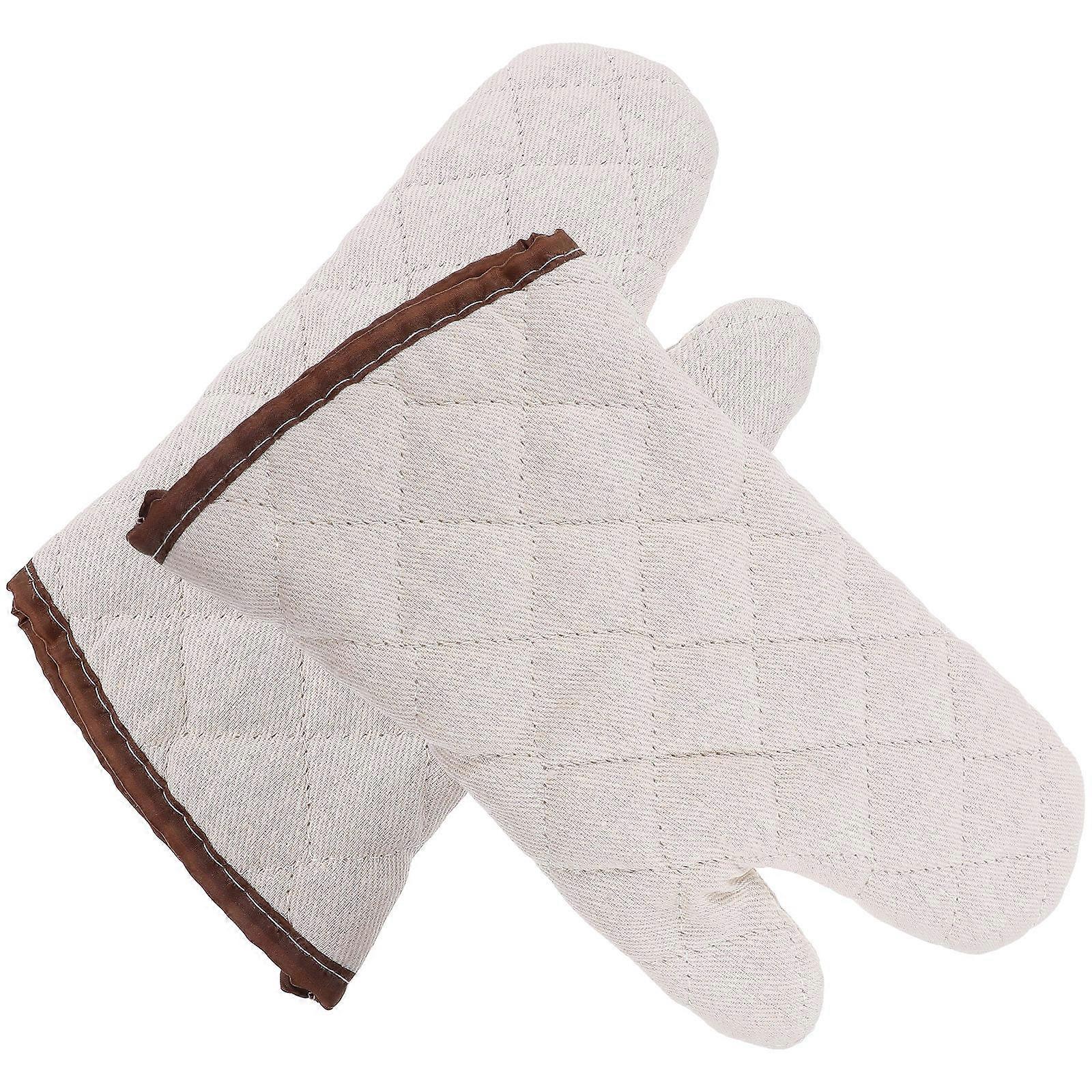 Baking Gloves Heatproof For Barbecue Cotton Material 1Pair