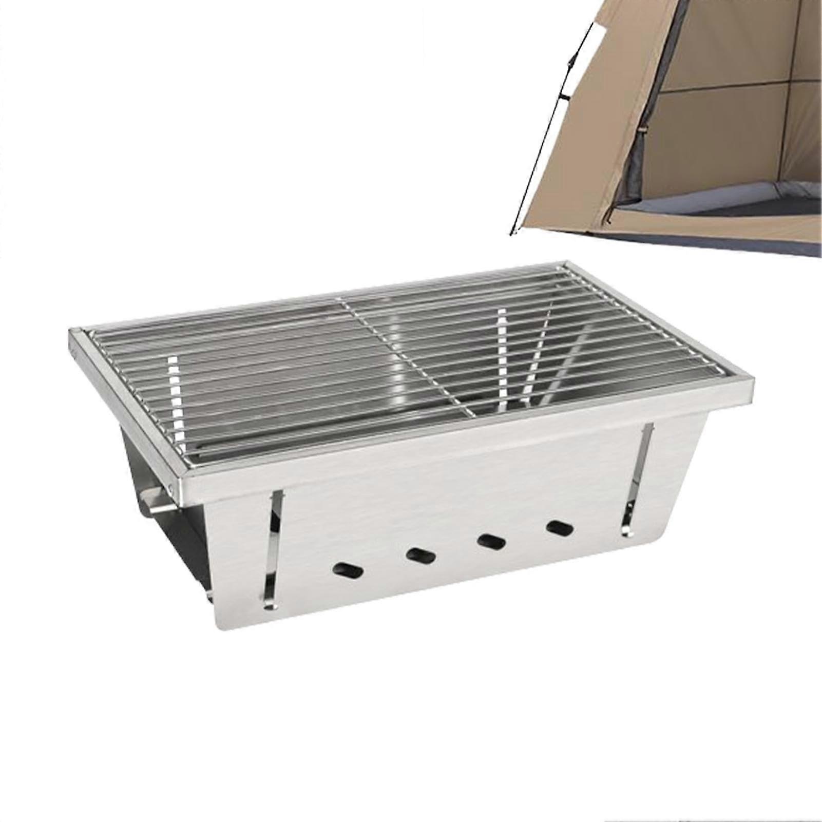 Campfire Grill - Portable Camping Charcoal Grill with Carry Bag, Robust Fire Pit Grill for Travel, Picnics, and Beach Parties