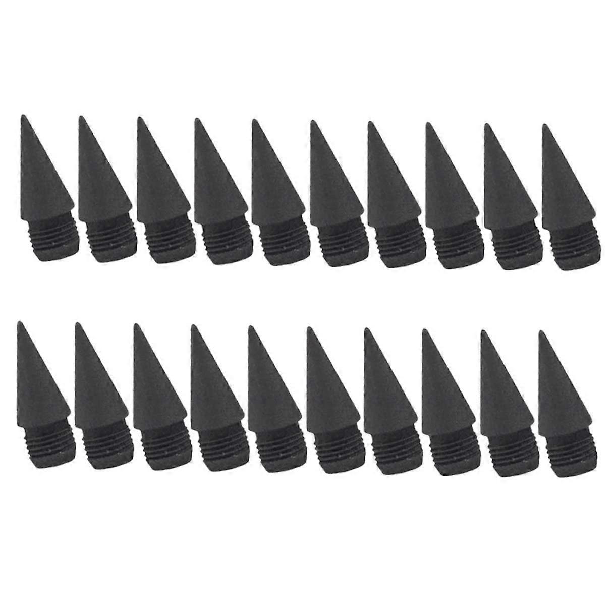 20 Pack Refillable Graphite Pencil Tips, No Ink, School and Office Use, Durable and Easy to Sharpen