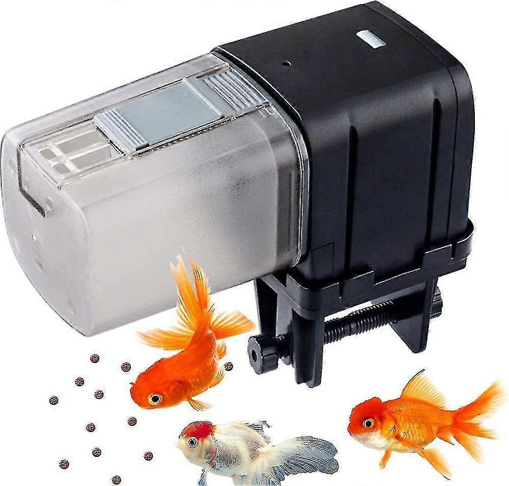 Automatic Adjustable Digital Fish Feeder Timer for Aquarium, Multifunctional Fish Food Dispenser with 175ml Capacity