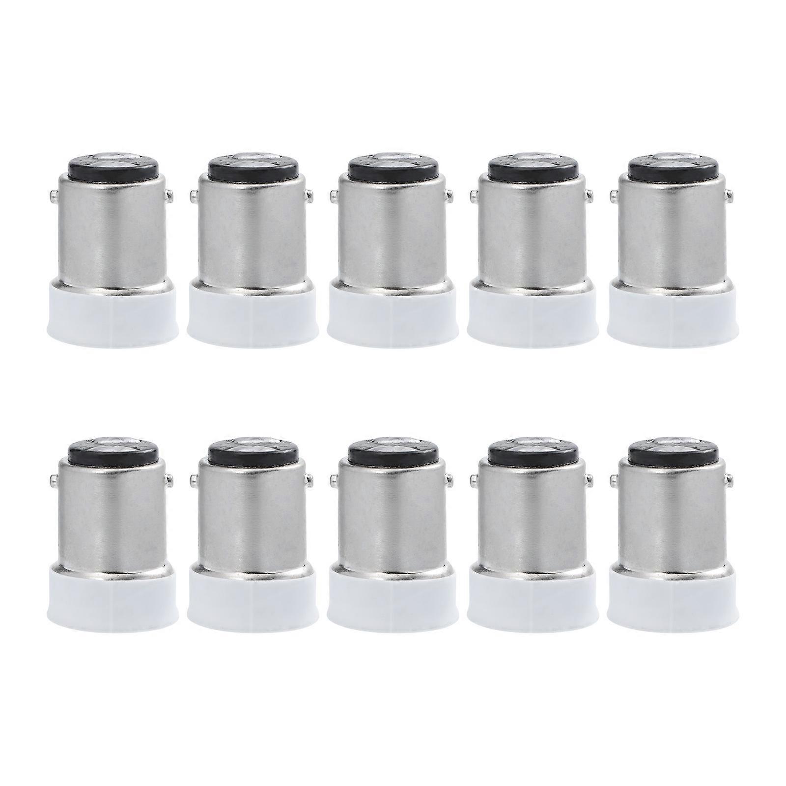 10pcs Lamp Head Converter from B15 to E12 Lamp Holder Useful Adapter