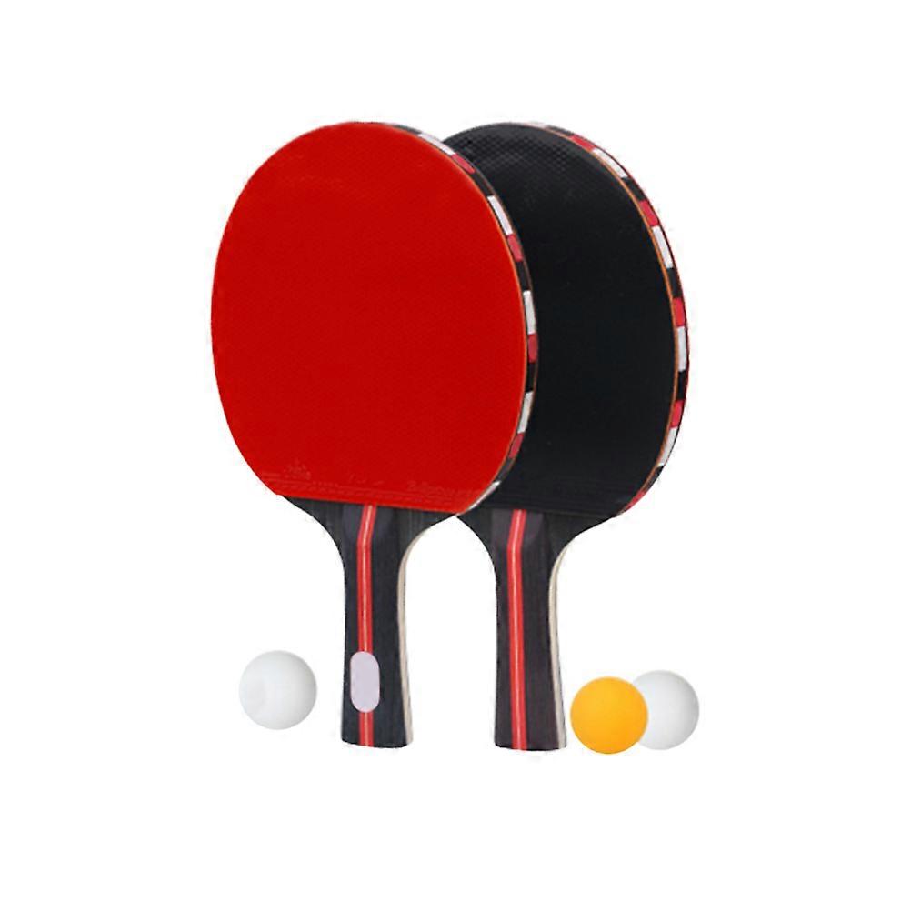 Rubber Table Tennis Paddles For Training Sports Double Side Rubber Faced 1Set