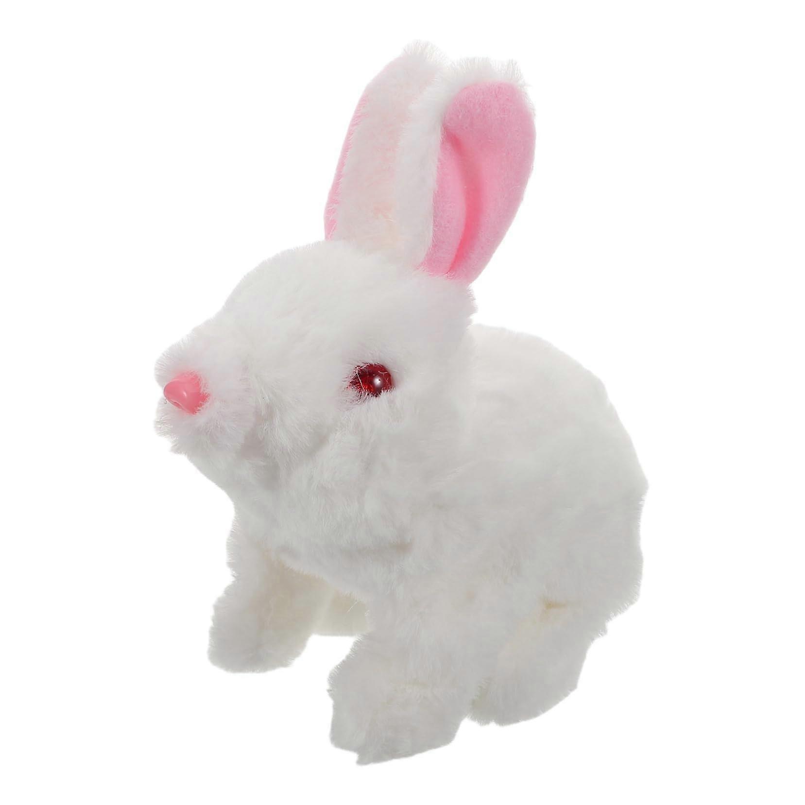 Interactive Plush Bunny Battery-Free LED-Illuminated Realistic Soft Rabbit Toy For Cuddle Friends