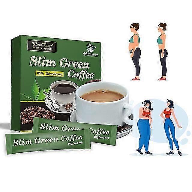 18-54pcs Green Coffe Green Slim Coffee with Ganoderma Control Weight-Loss New
