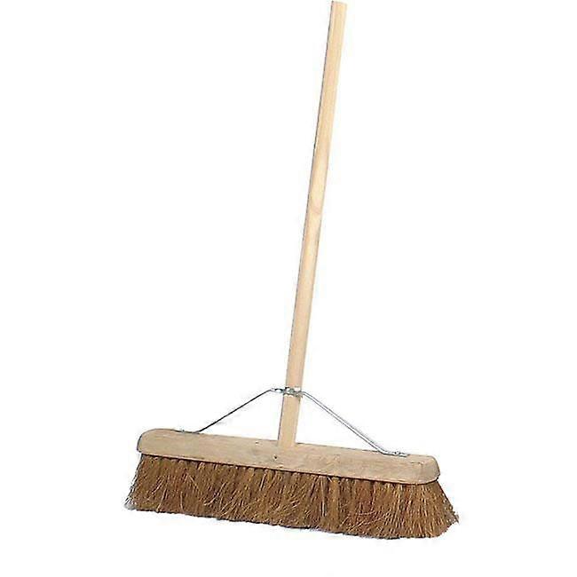 Assembled 18' Contract Soft Natural Coco Platform Broom