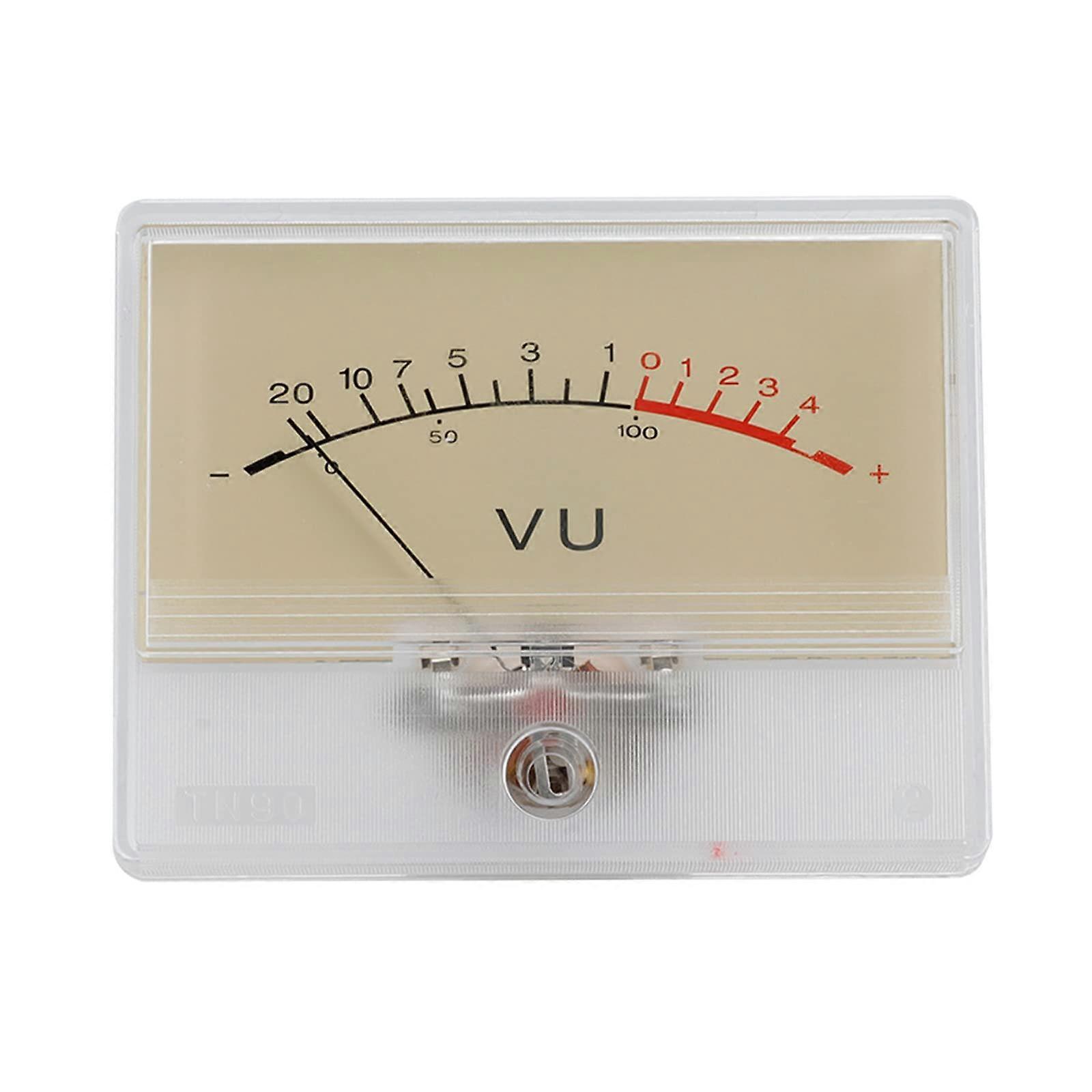 High Sensitivity Vu Meter Yellow Panel Digital Amplifier Sound Level Indicator for Home Theatre Mixer