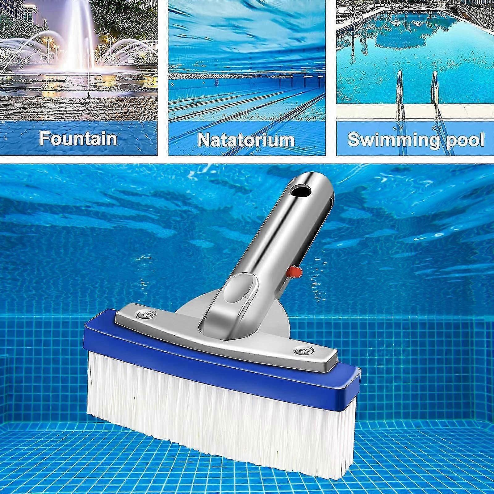 2023 New Duty Swimming Pool Brush Pool Brush With Back Nylon Bristles T Bottom Swimming Pool Cleaning Kit Tool