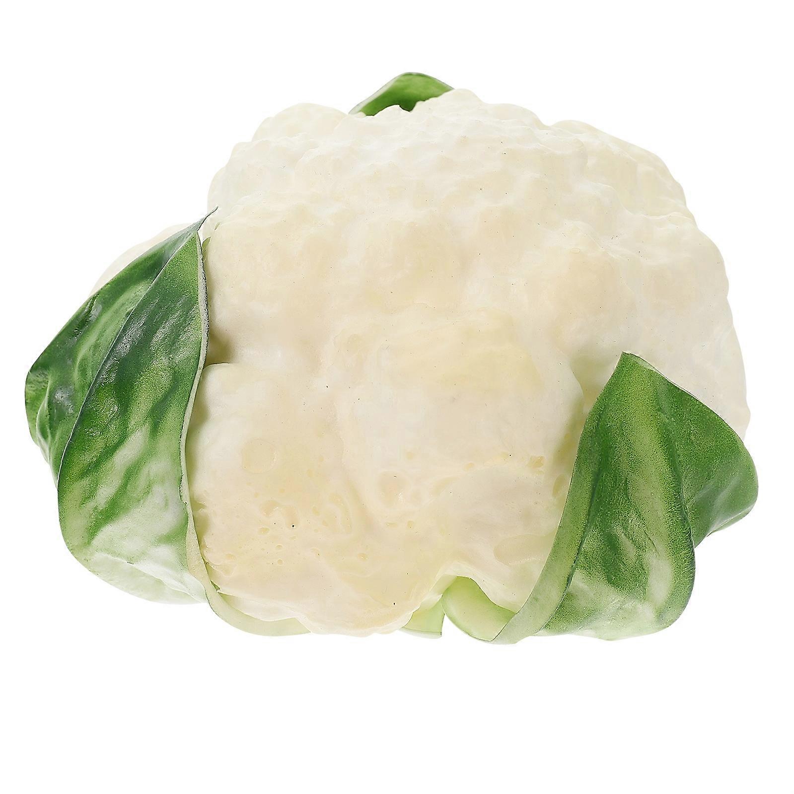Artificial Cauliflower for Photography Realistic Cauliflower Decor Business Owners Multi-colored 12x10cm Photo Prop 1Set