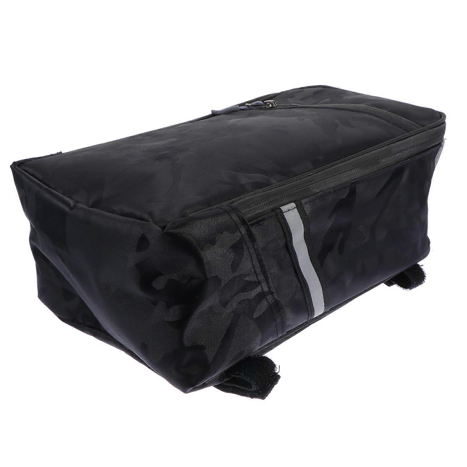 Cycling Storage Bag Waterproof Mountain Bike Bag Bicycle Rear Rack Large Capacity Reflective Signs 1Pack