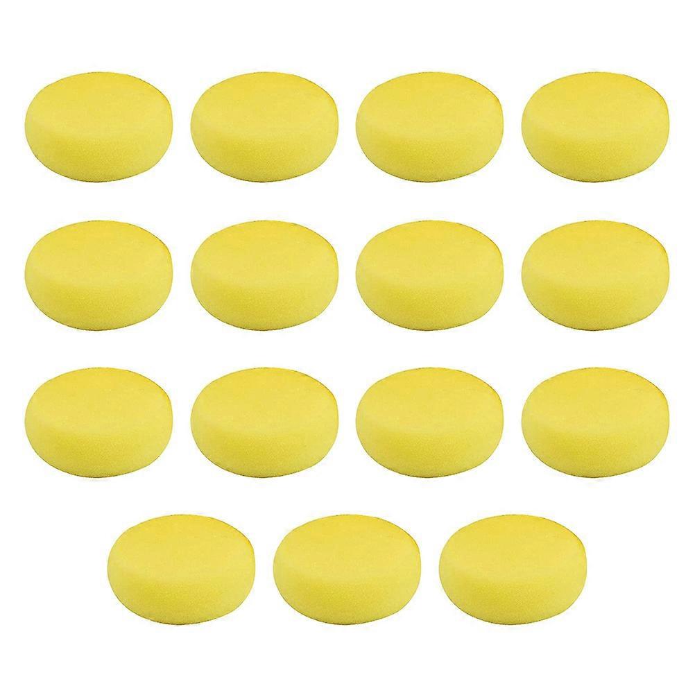 Children Paint Sponges Kindergarten Design Printing DIY Craft Projects Yellow 7X7X2.5CM 25Pcs