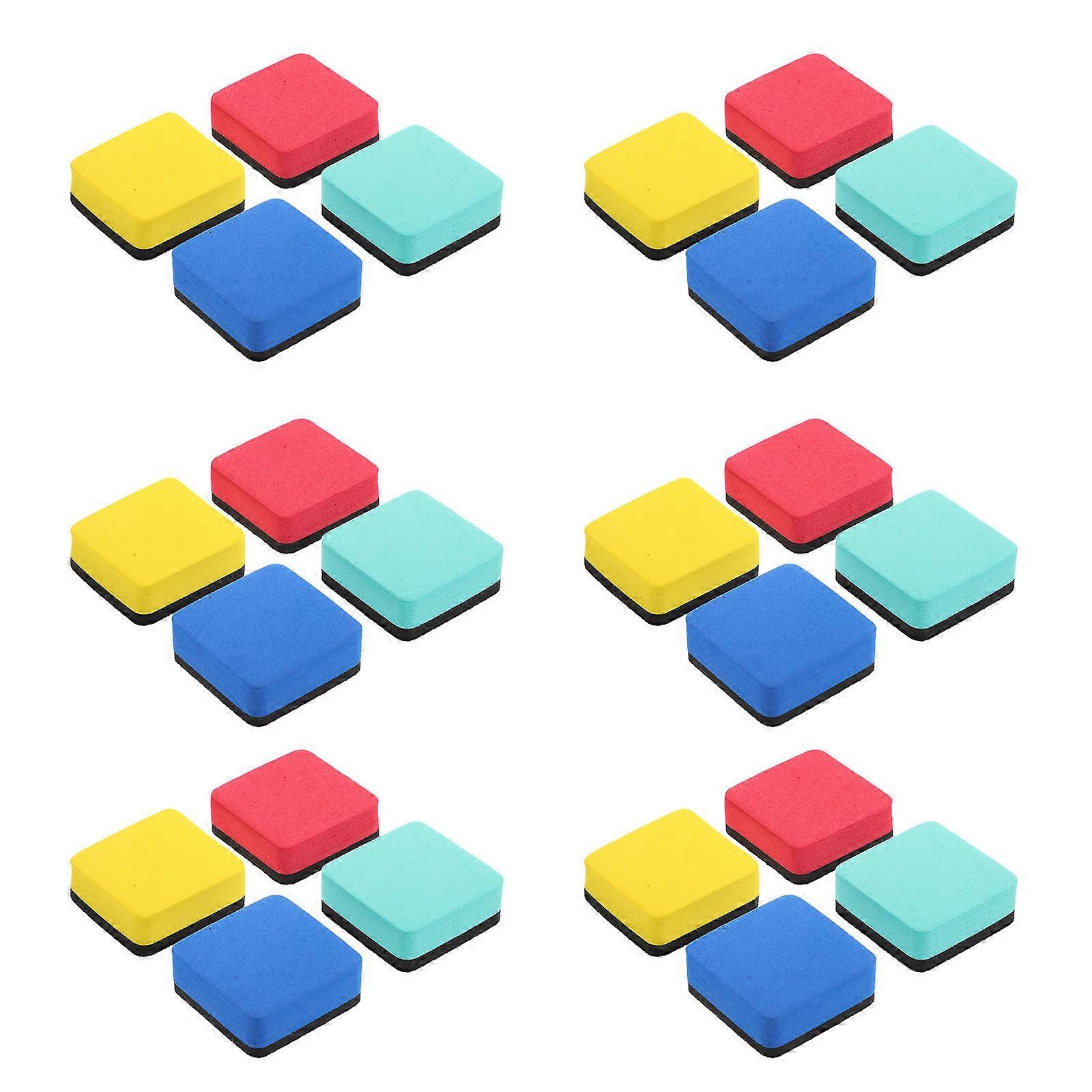 Reusable Magnetic Whiteboard Erasers for School Presentations 24Pcs