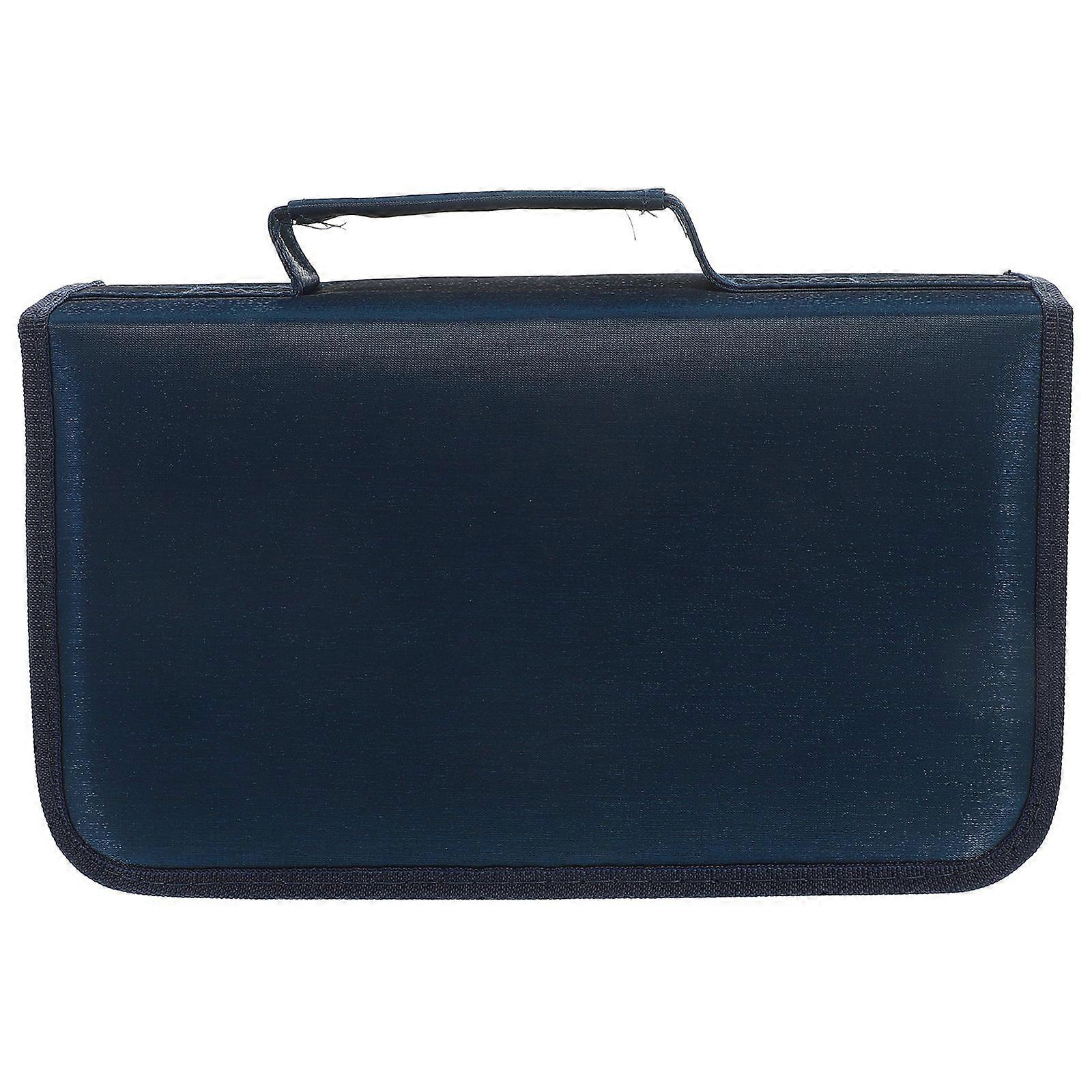 CD Case 128 Capacity DVD Storage Case Rectangle CD Holder Storage Case Car CD Pouch