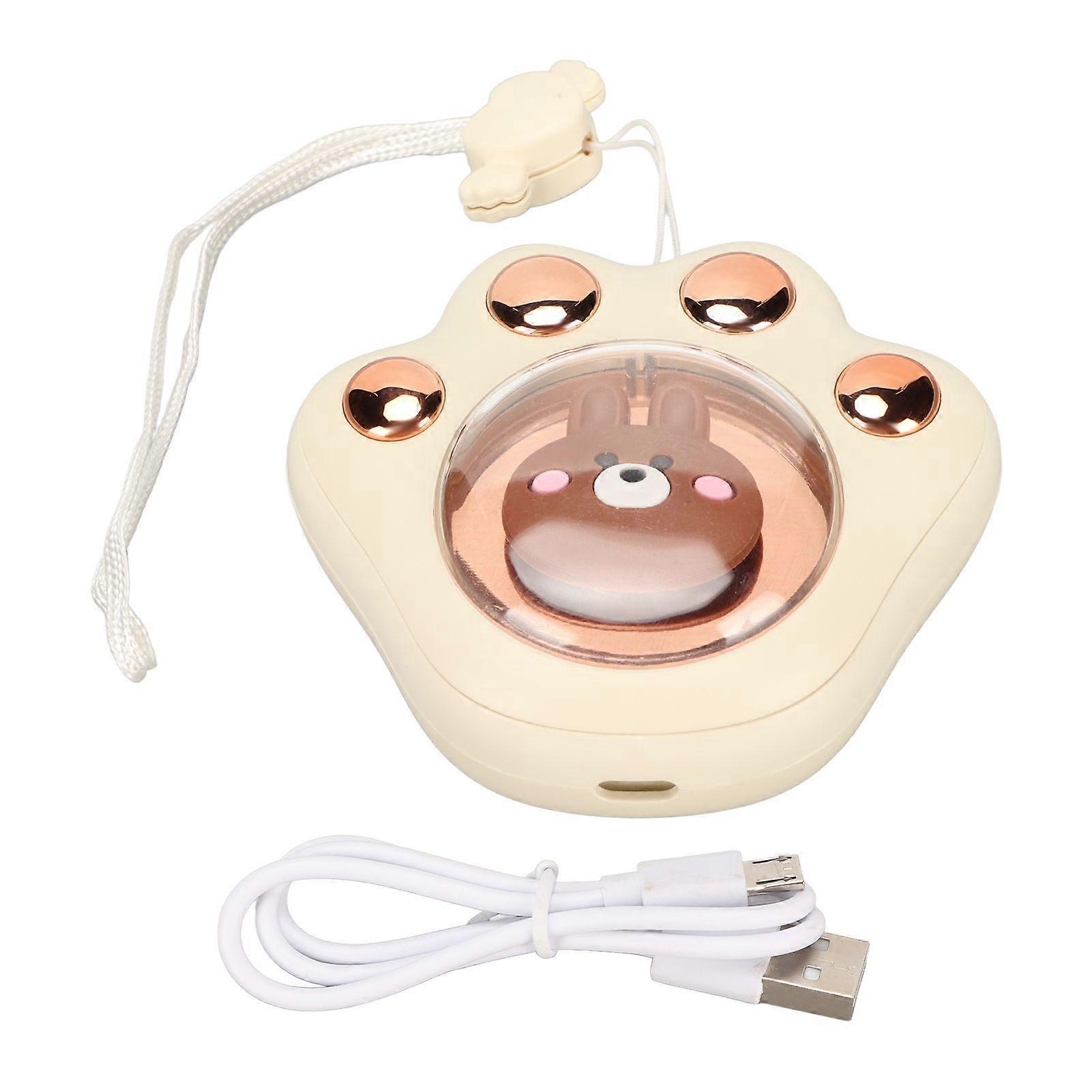 Electric Hand Warmer Car Claw Shape 3 Gears Temperament USB Rechargeable Hand Heater LightYMMR)