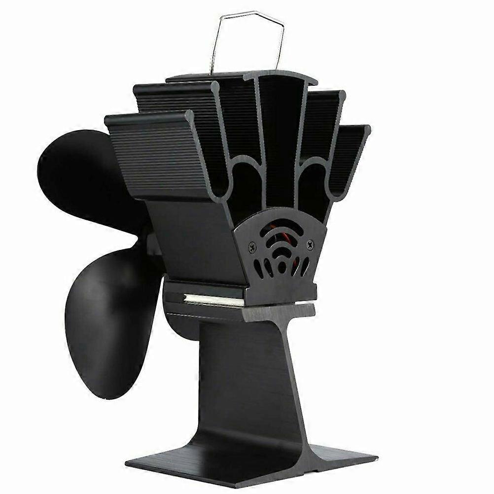 Radiator Fan Stove Pipe Fan for Interior Life Anodised Aluminium Material Quiet Operation 1 Set
