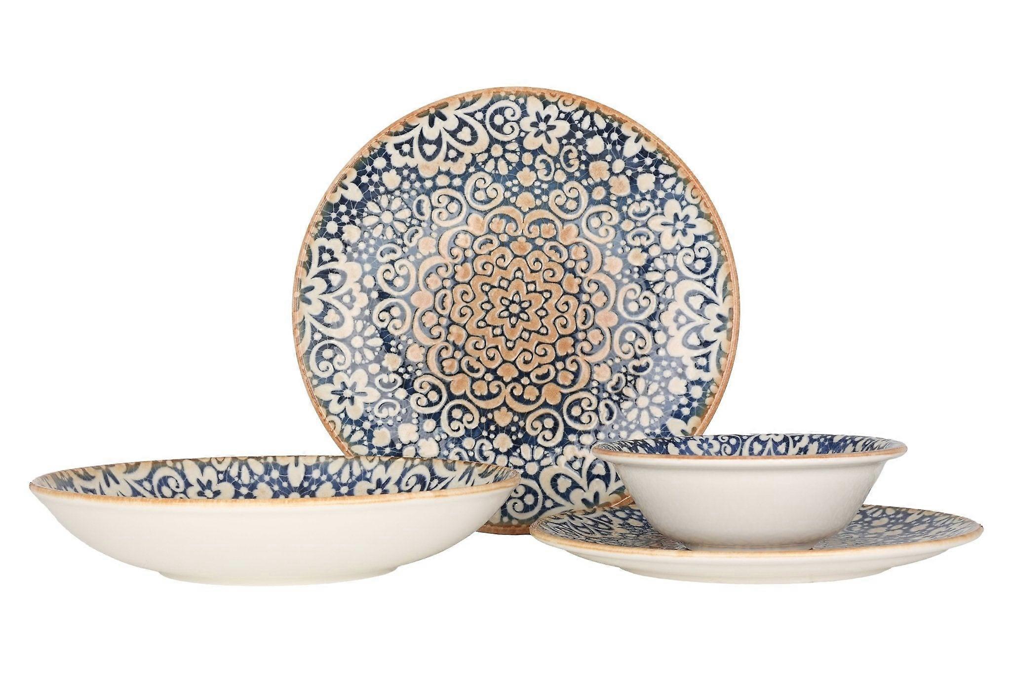 Bonna 餐具套装 （大） - Alhambra - 24 件 - 6 人 - 瓷器