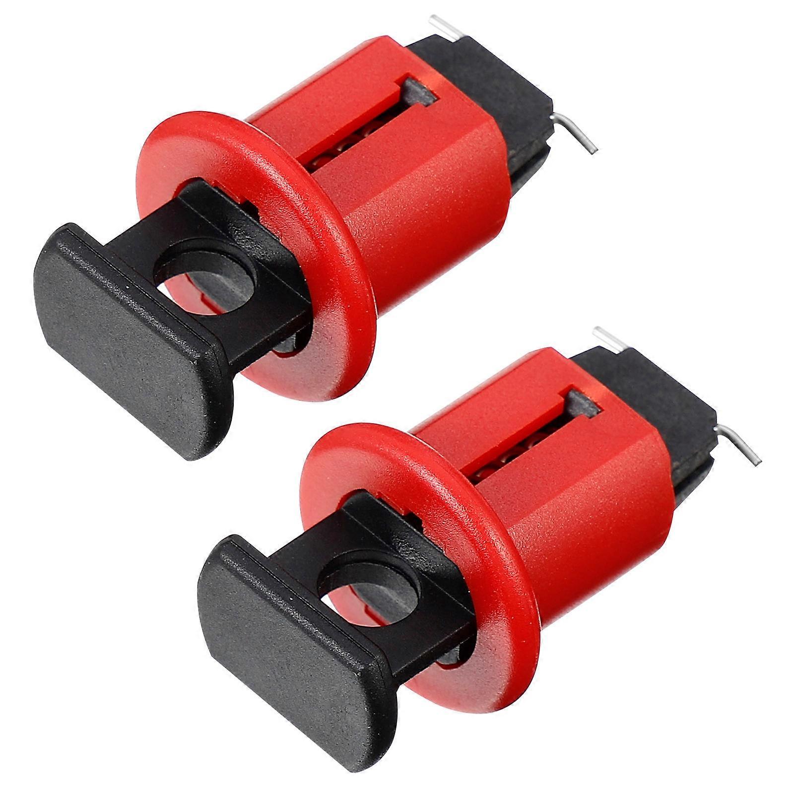 Breaker Locking Device Power Isolation Maintenance Personnel Delicate Structure Red 4.10X2.40X1.80CM MCPO Type 2Pcs