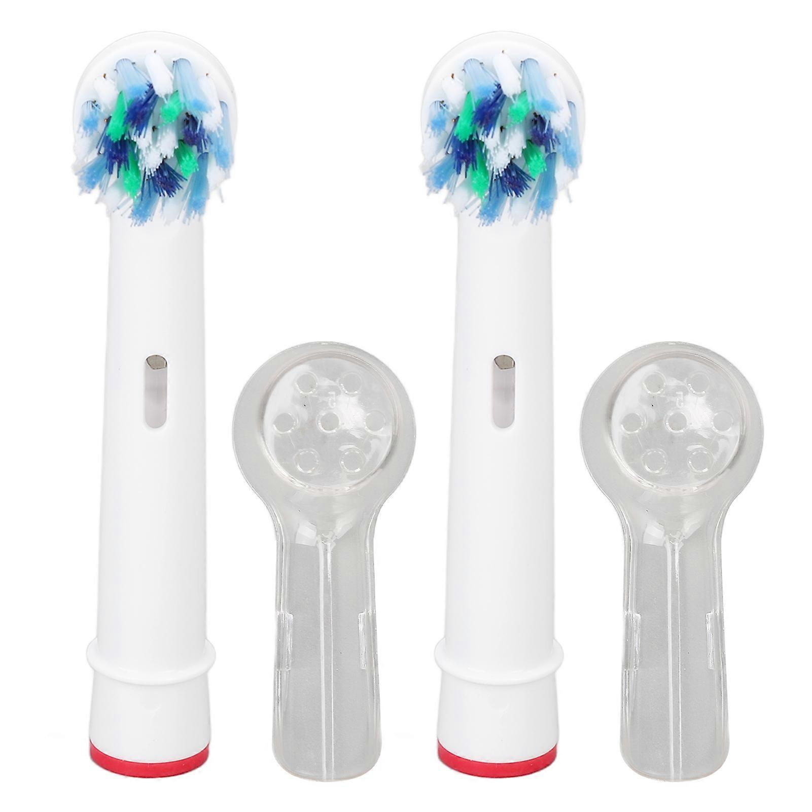 2pcs Replacement Toothbrush Heads Deep Clean Round Shape Electric Toothbrush Refill